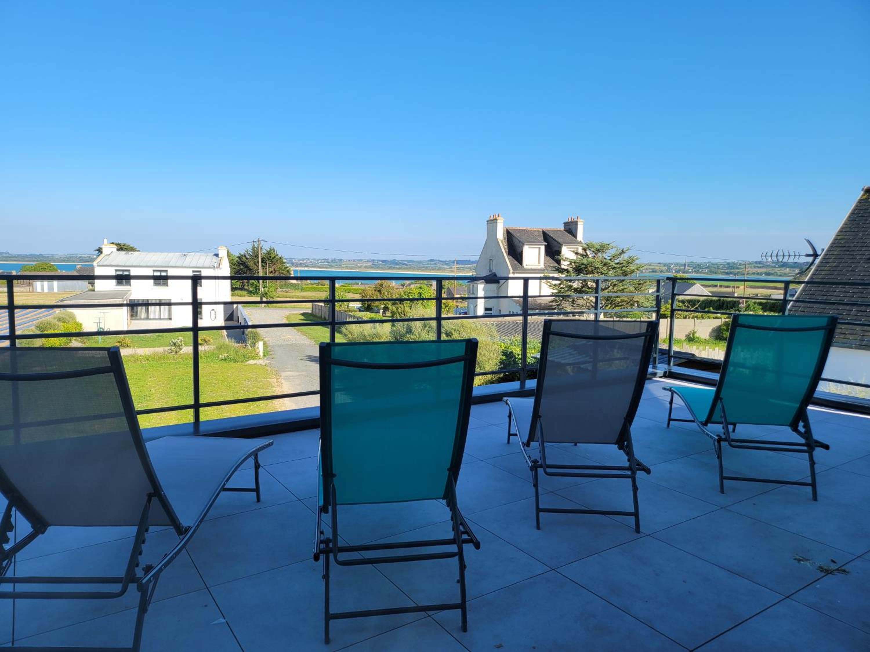 Villa l'estran récente vue mer Plounéour-Brignogan-plages