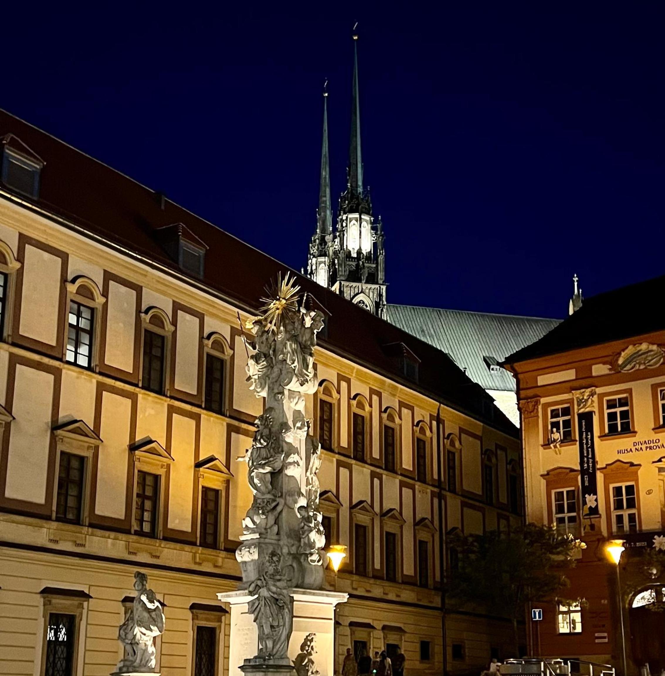 Apartmán se saunou a terasou s výhledem na Brno