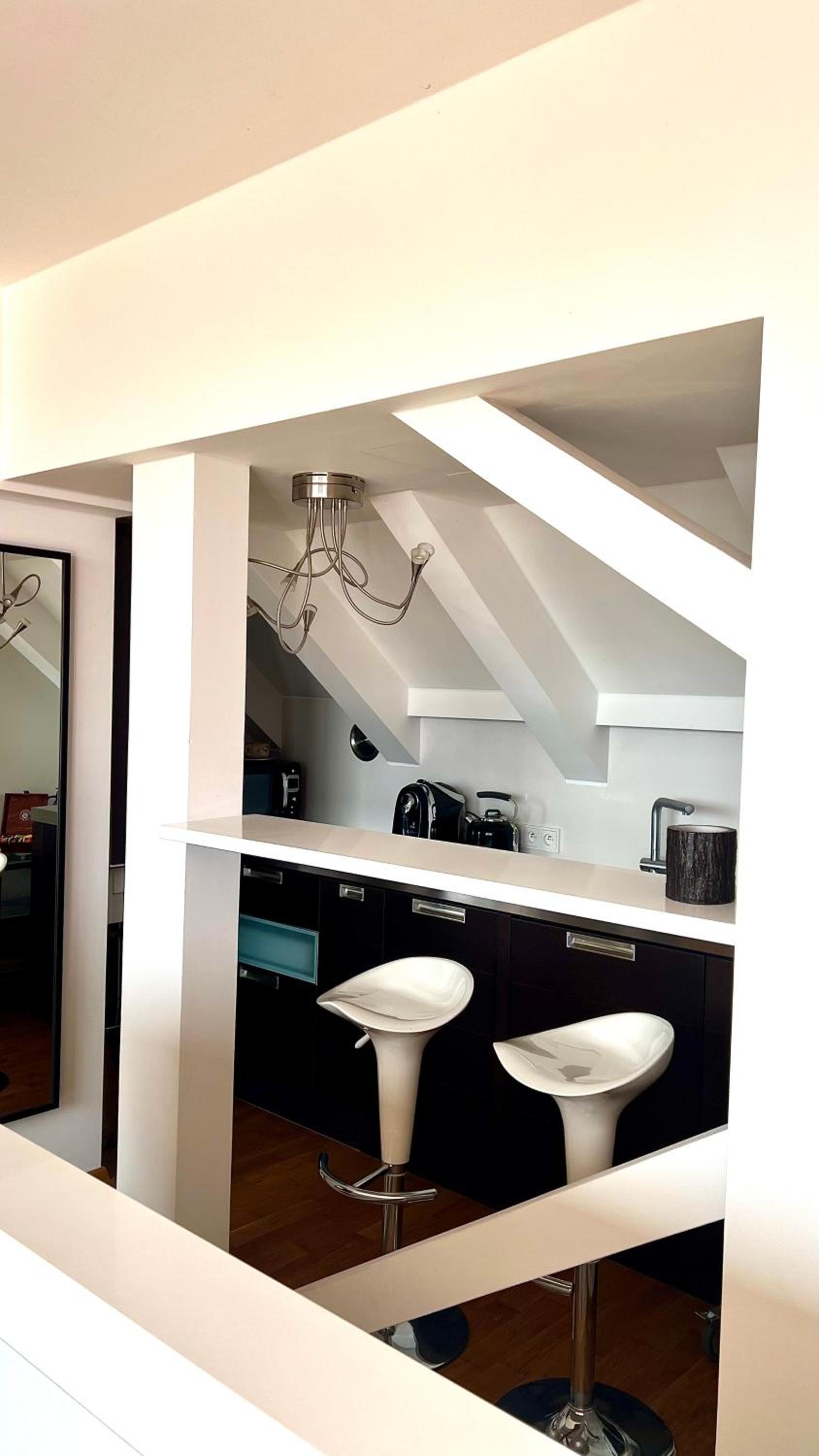 Apartmán se saunou a terasou s výhledem na Brno