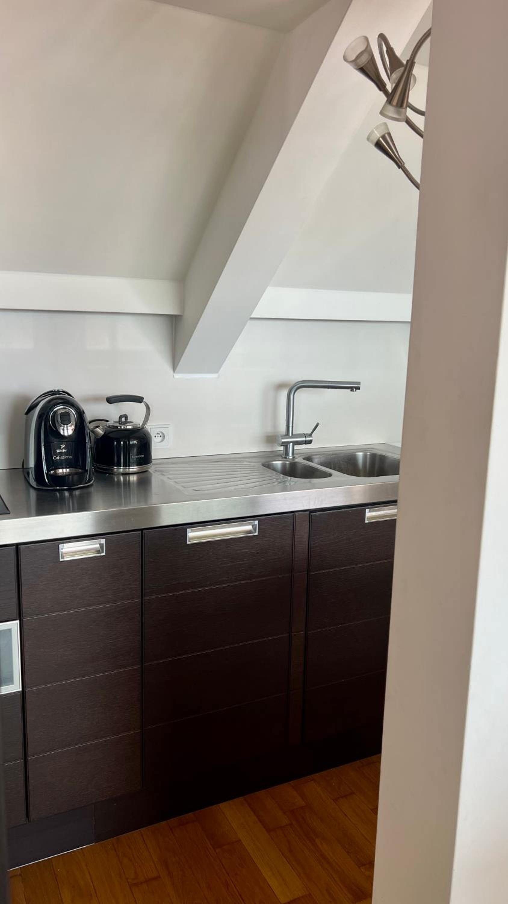 Apartmán se saunou a terasou s výhledem na Brno