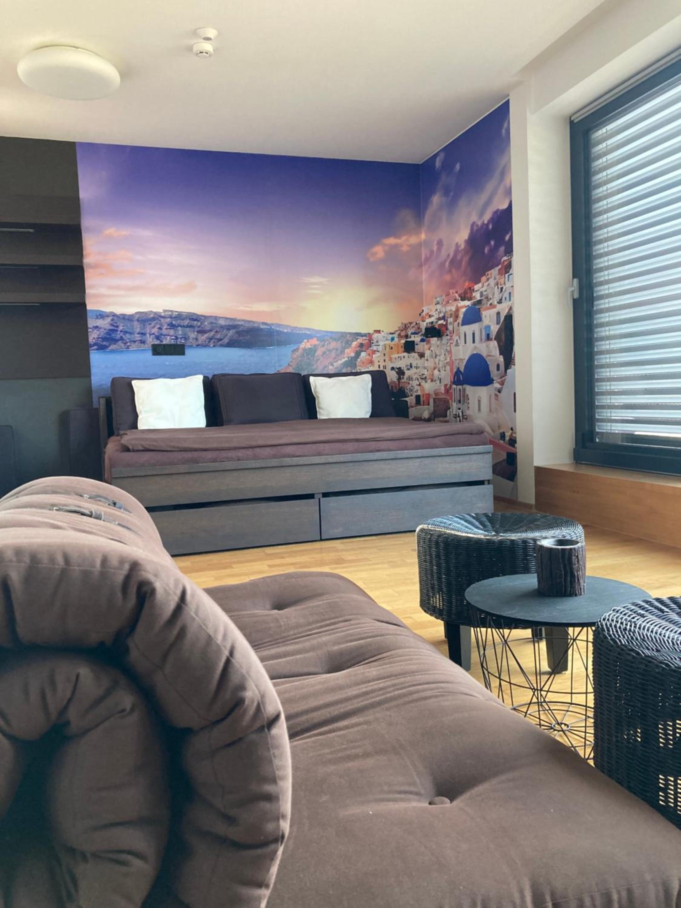 Apartmán se saunou a terasou s výhledem na Brno