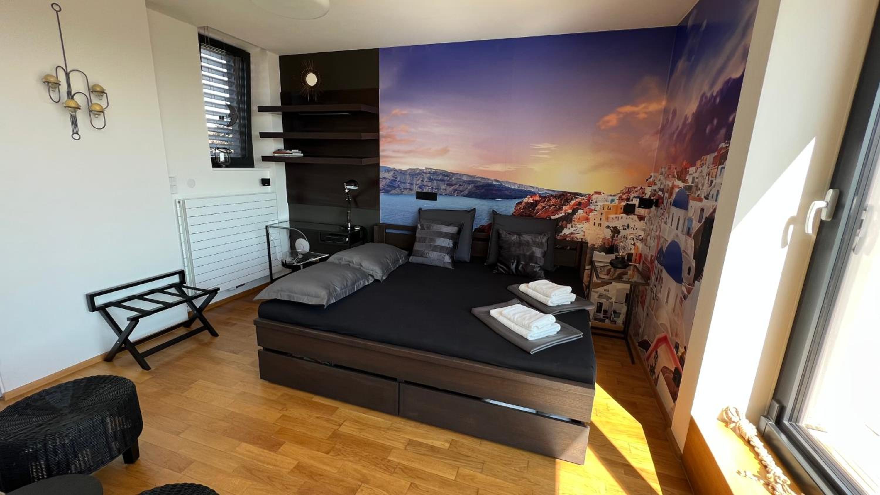 Apartmán se saunou a terasou s výhledem na Brno