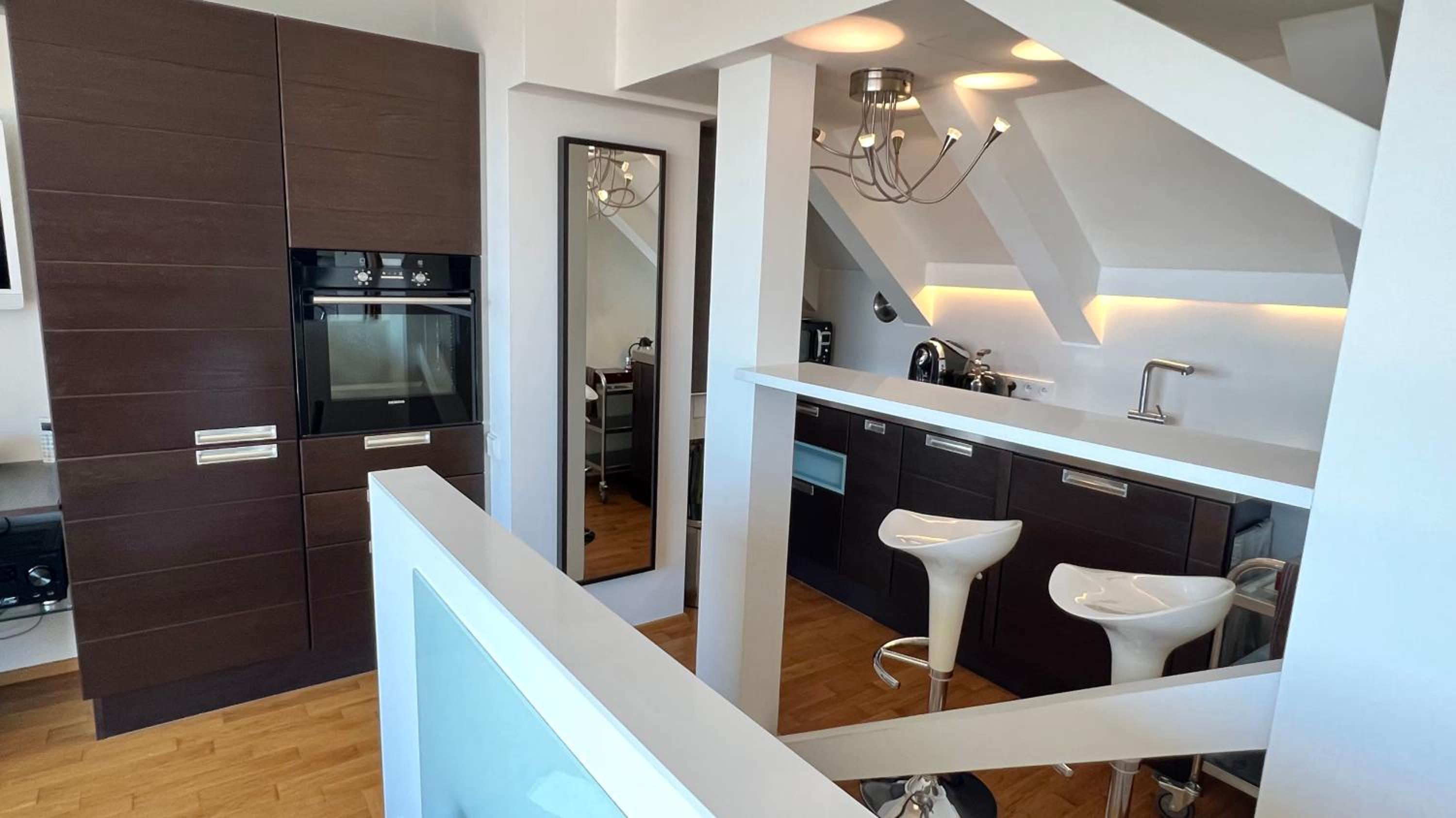 Apartmán se saunou a terasou s výhledem na Brno