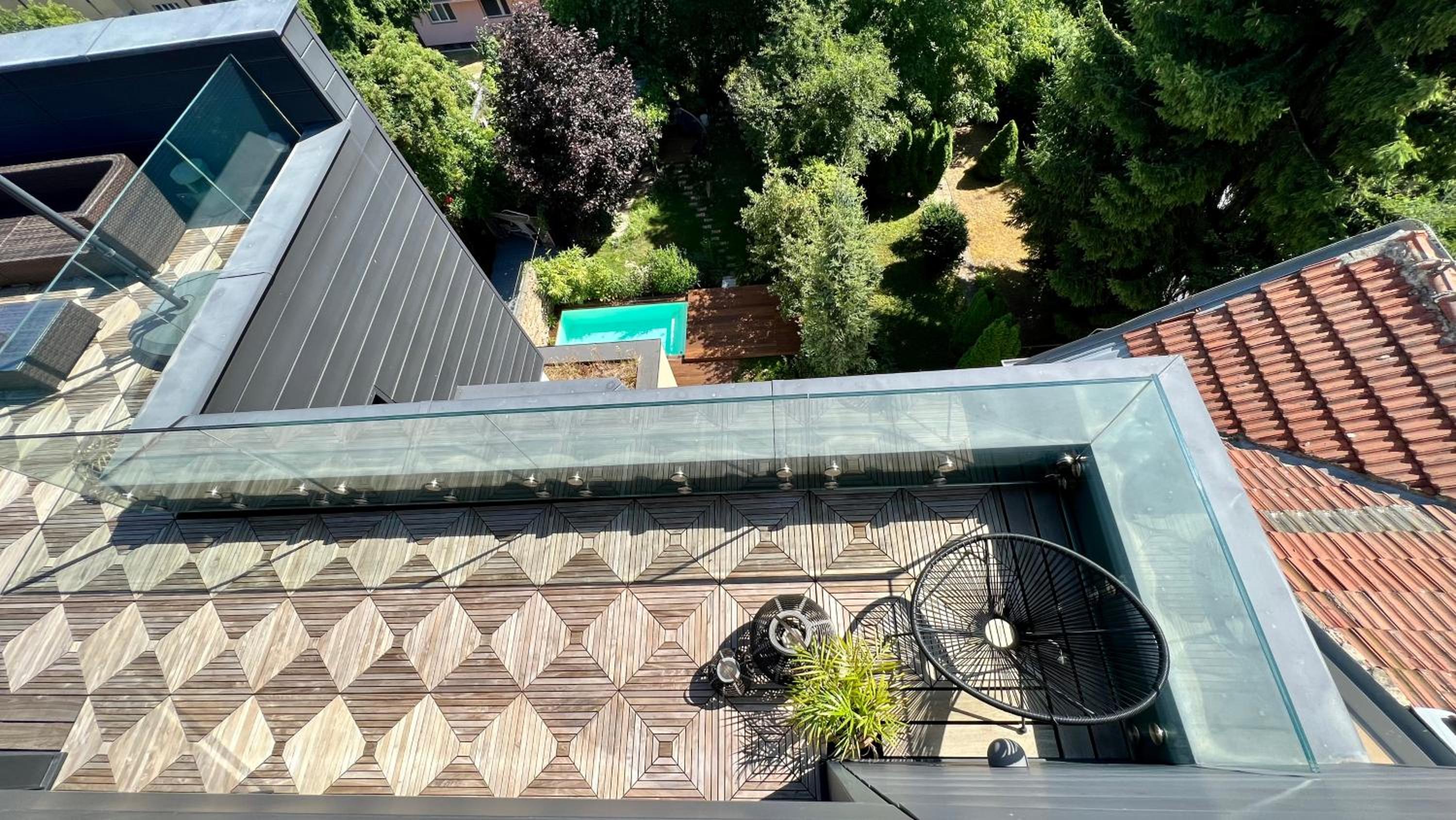 Apartmán se saunou a terasou s výhledem na Brno