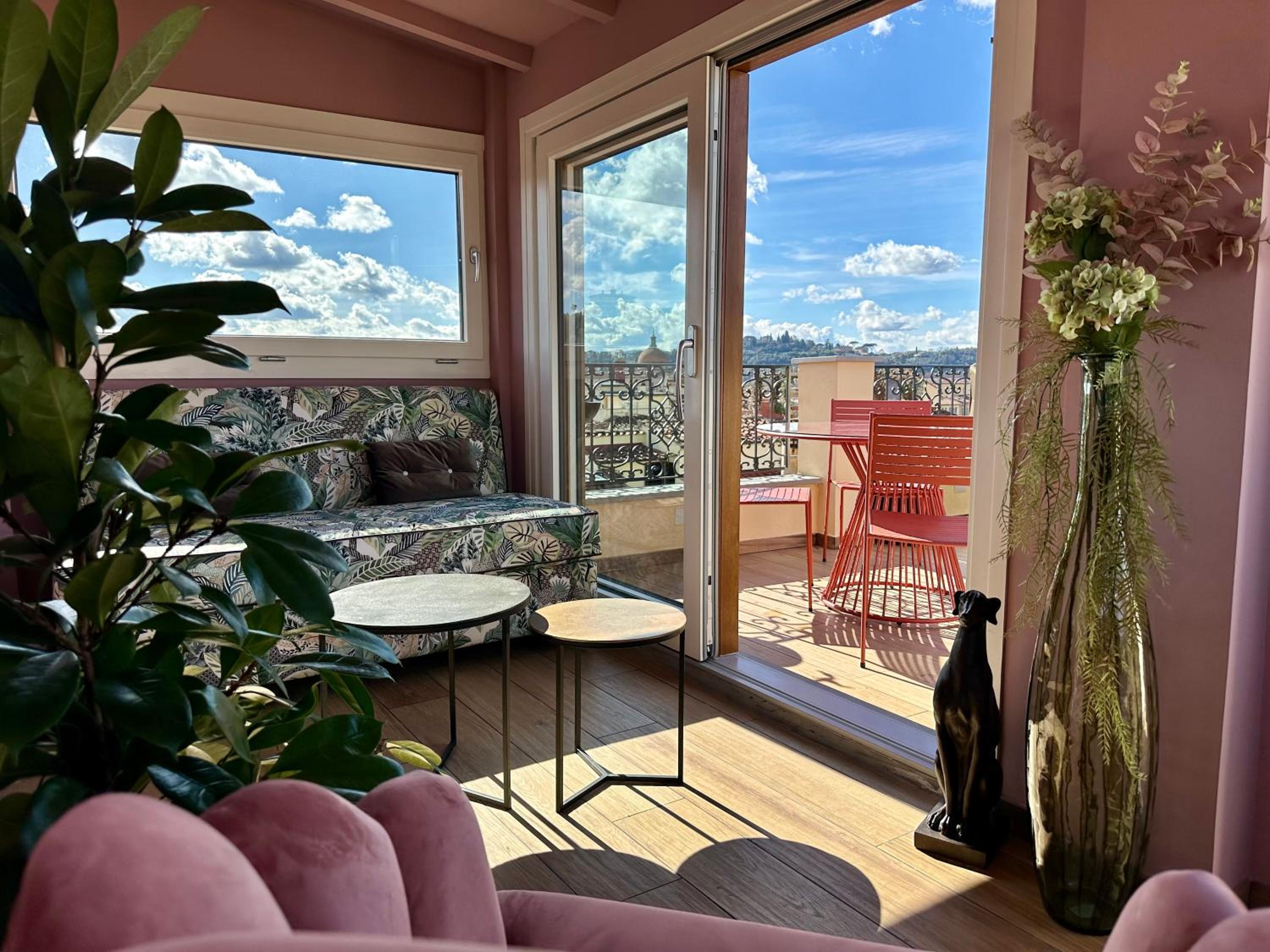 Acciaiuoli Penthouse Florence Terrace View