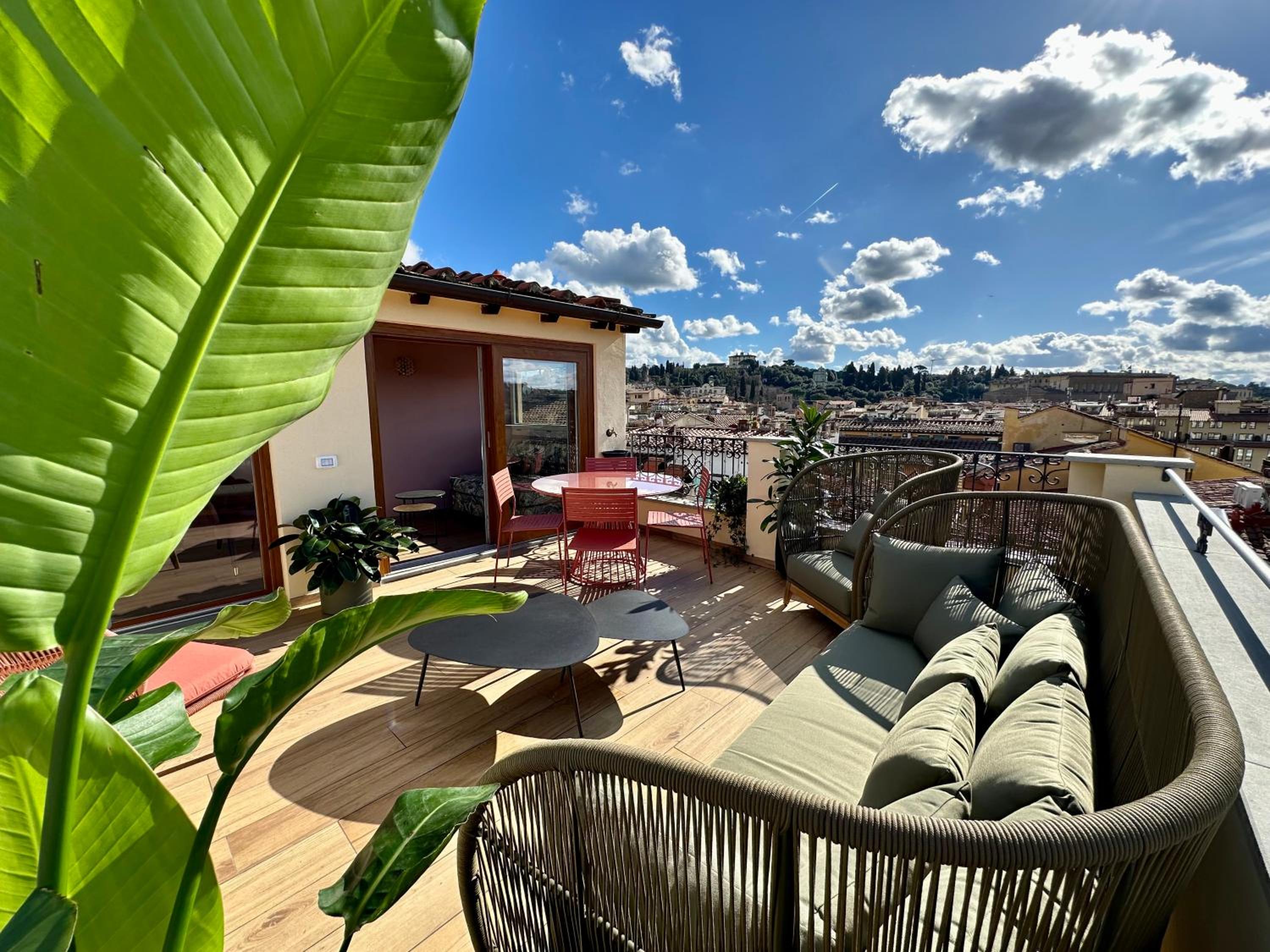 Acciaiuoli Penthouse Florence Terrace View
