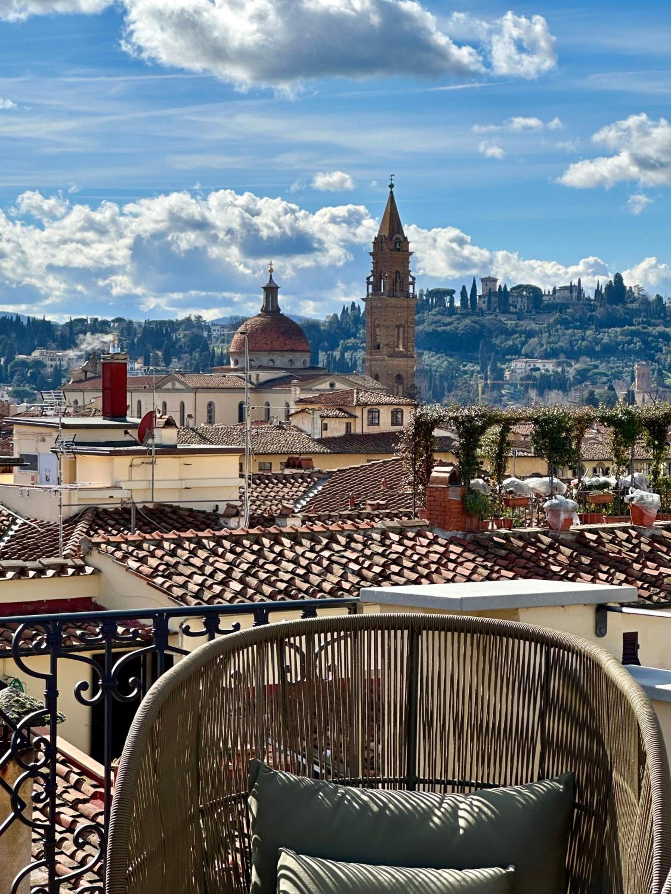 Acciaiuoli Penthouse Florence Terrace View