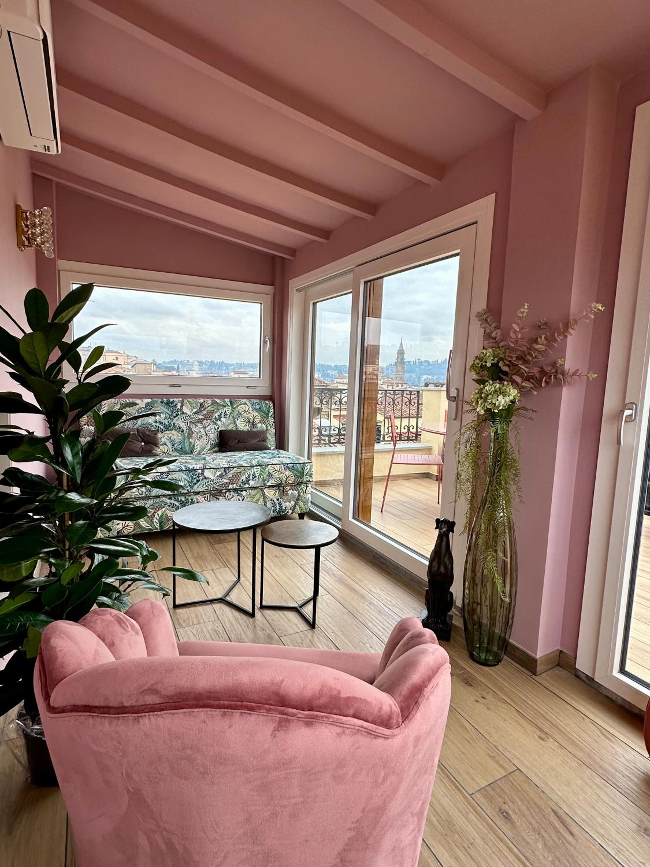Acciaiuoli Penthouse Florence Terrace View