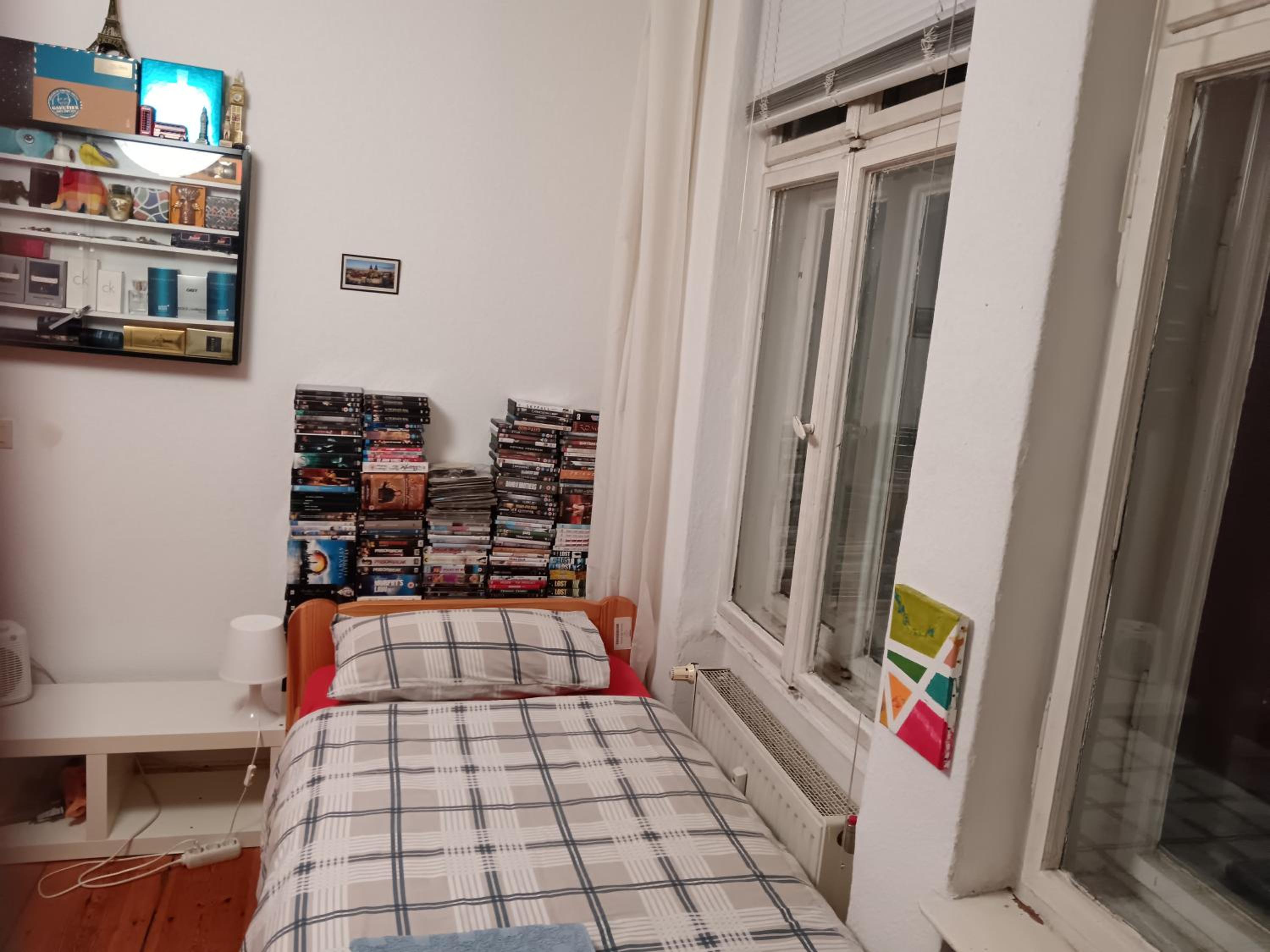 Double bed in sharing apartment