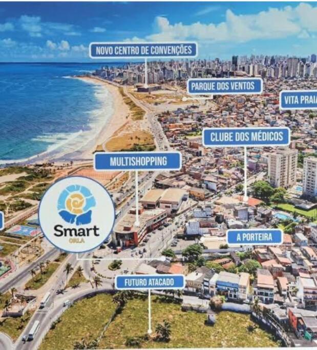 Apto Smart Orla Px Centro de Convenções SSA Quarto e Sala