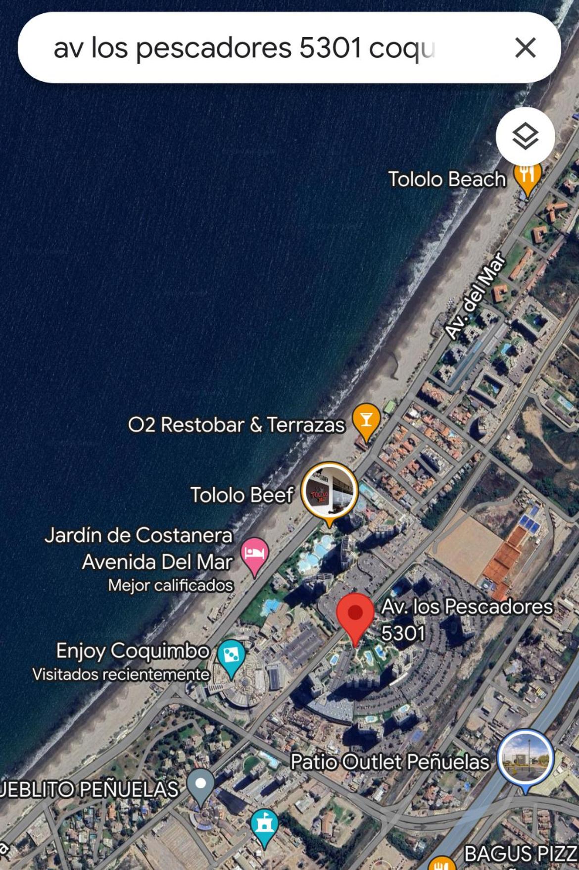 Depto Gran Marina con vista al mar- Peñuelas Casino Enjoy - 6 personas