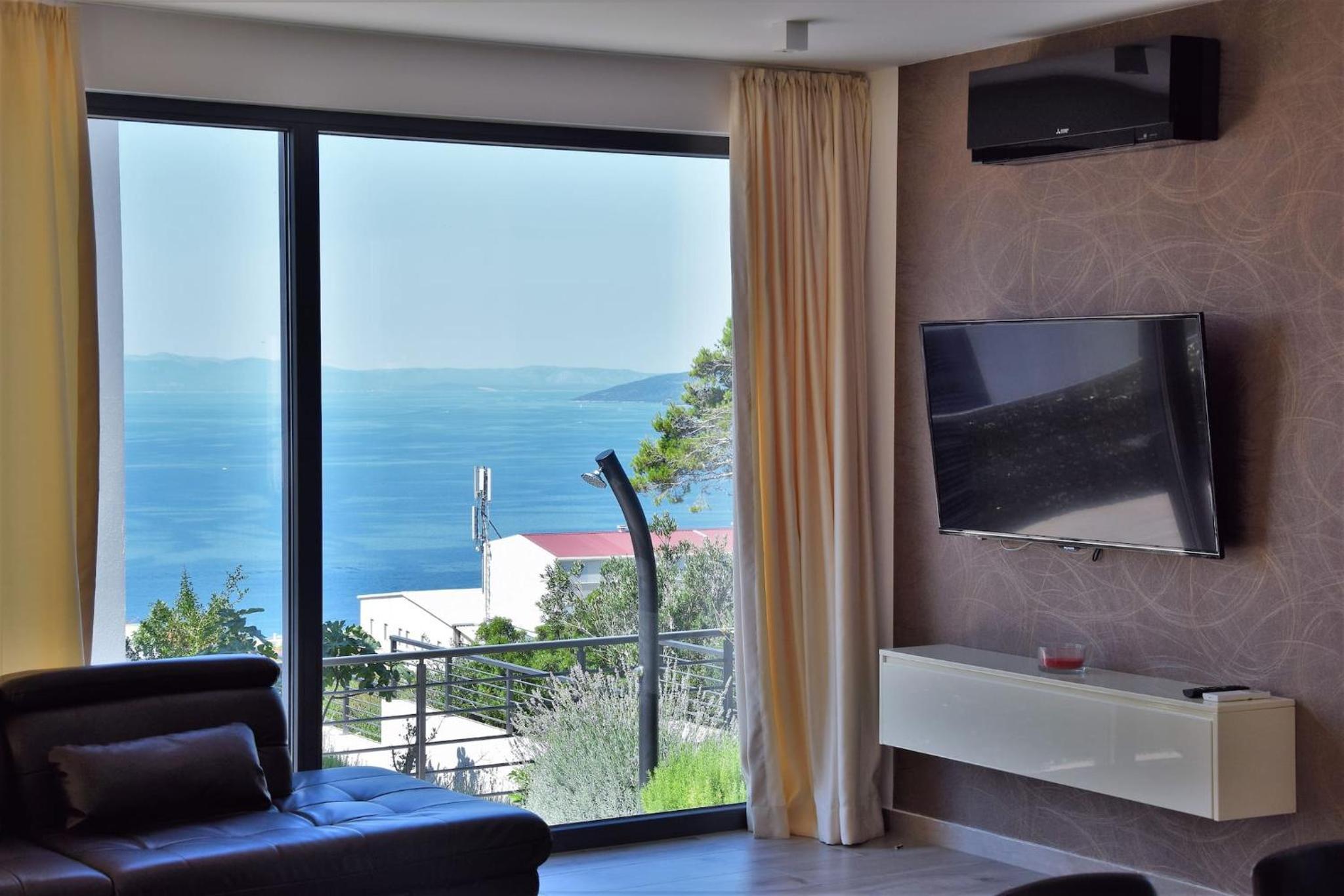 Modern Villa Selina Nera with Heated Pool & Sea View in Makarska view 2