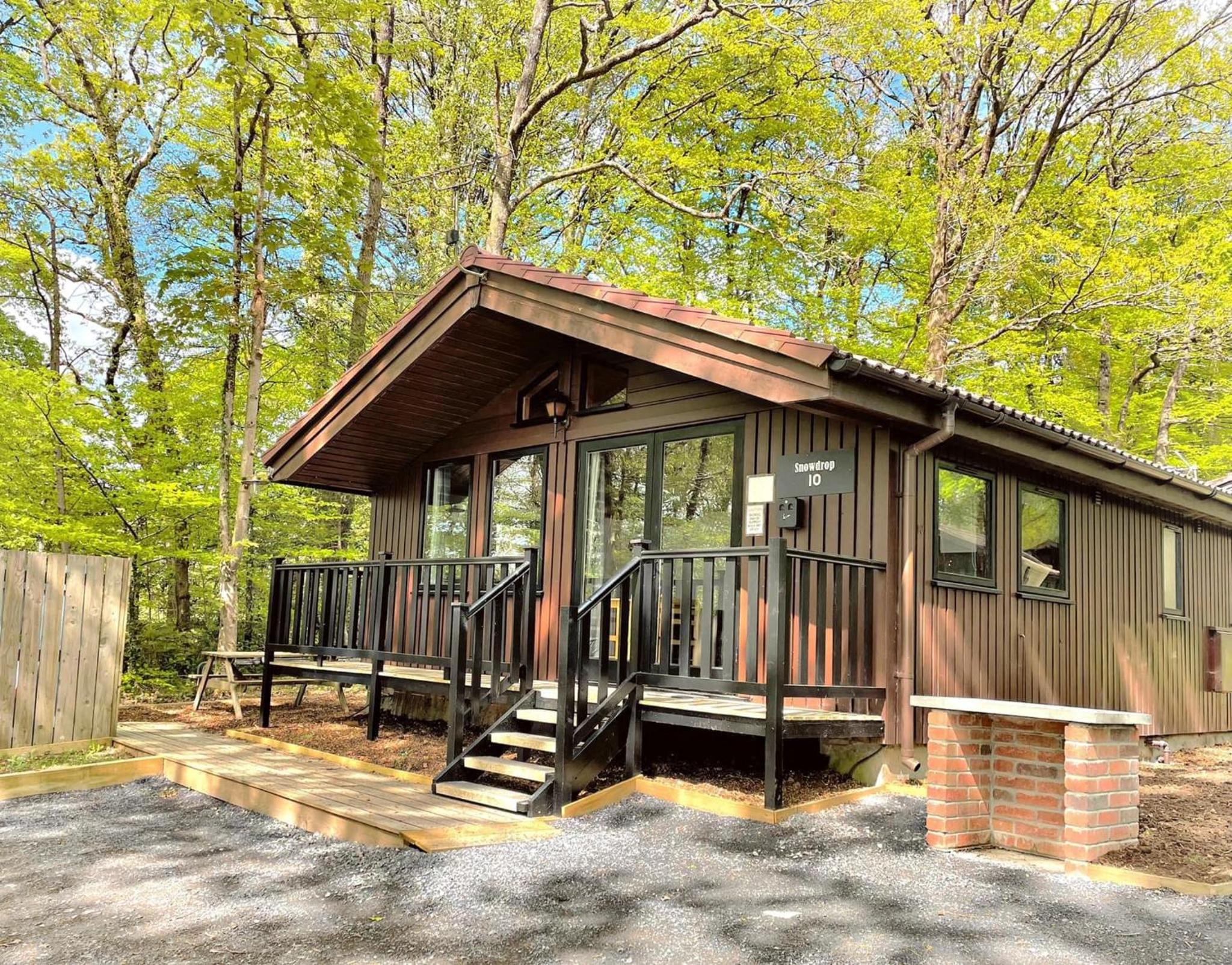 Hotel Snowdrop 10-Hot Tub-Woodlandlodges-St Clears-Pembrokeshire - Image 1