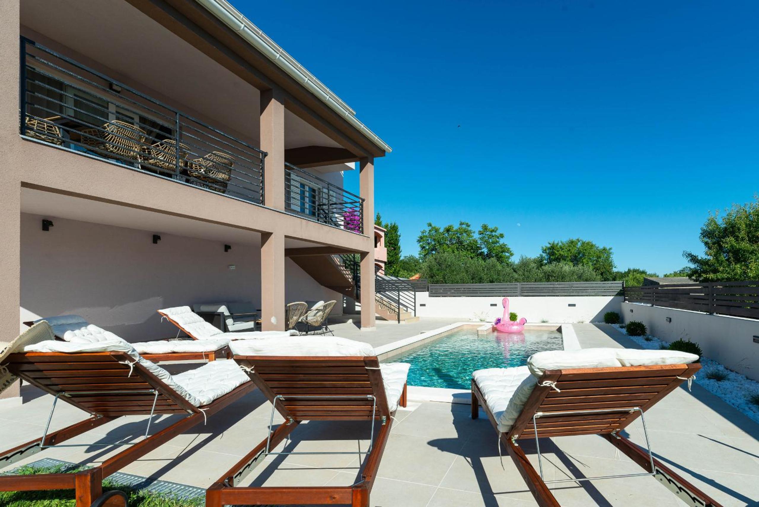 Villa Cvita with pool view 2