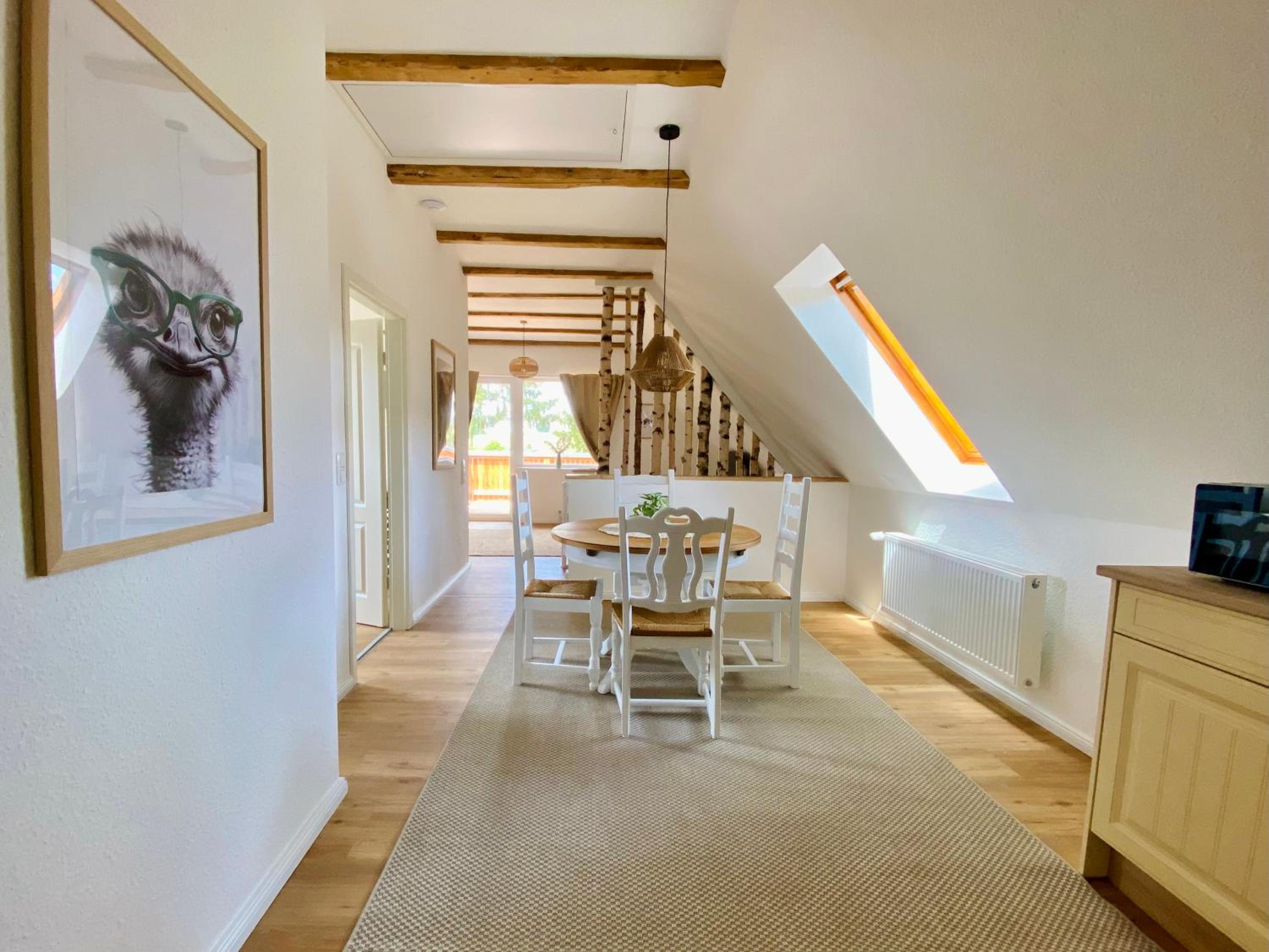 Ferienwohnung Straußenblick Dachgeschoss - keine Monteure