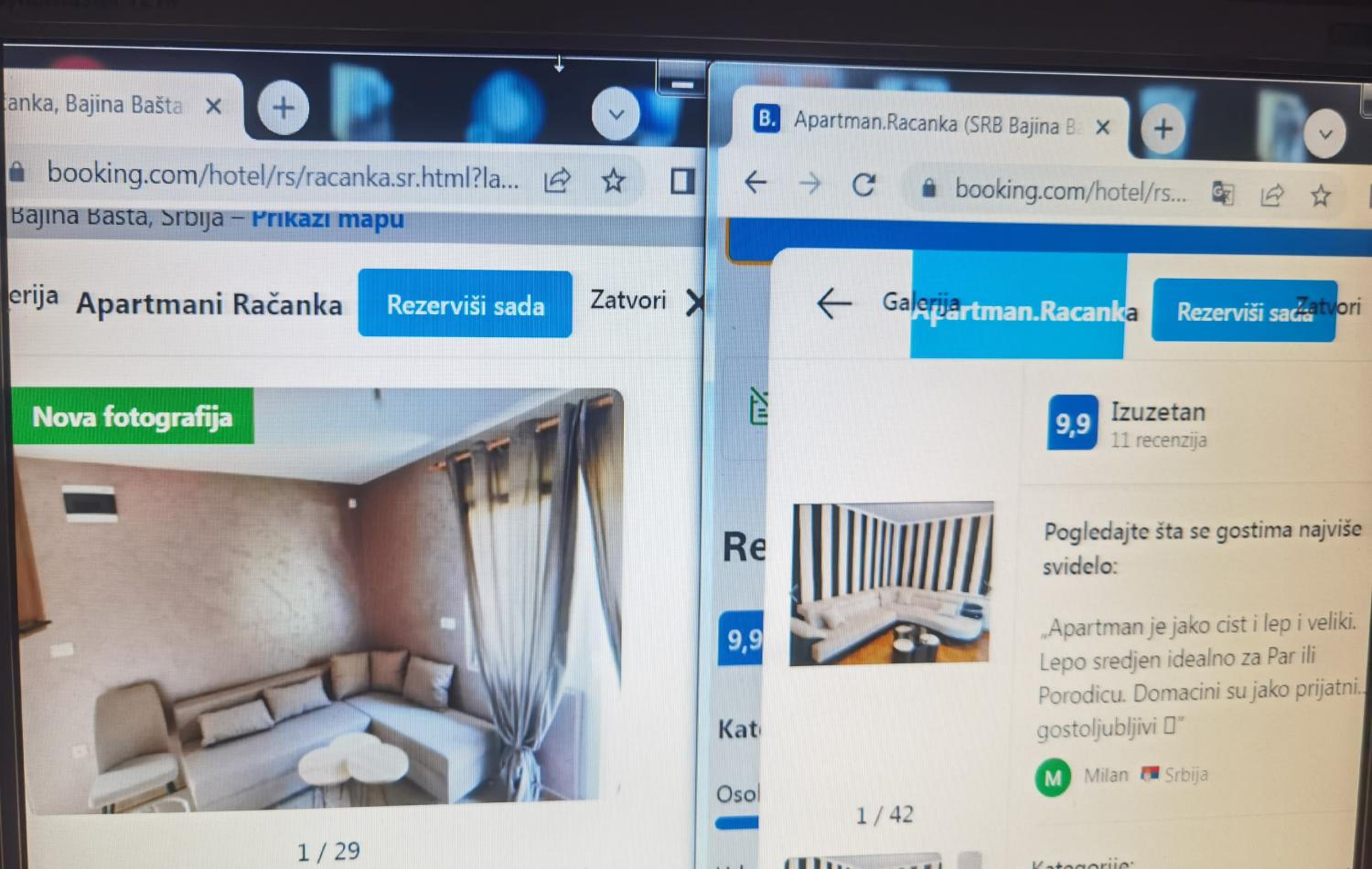Apartmani Račanka