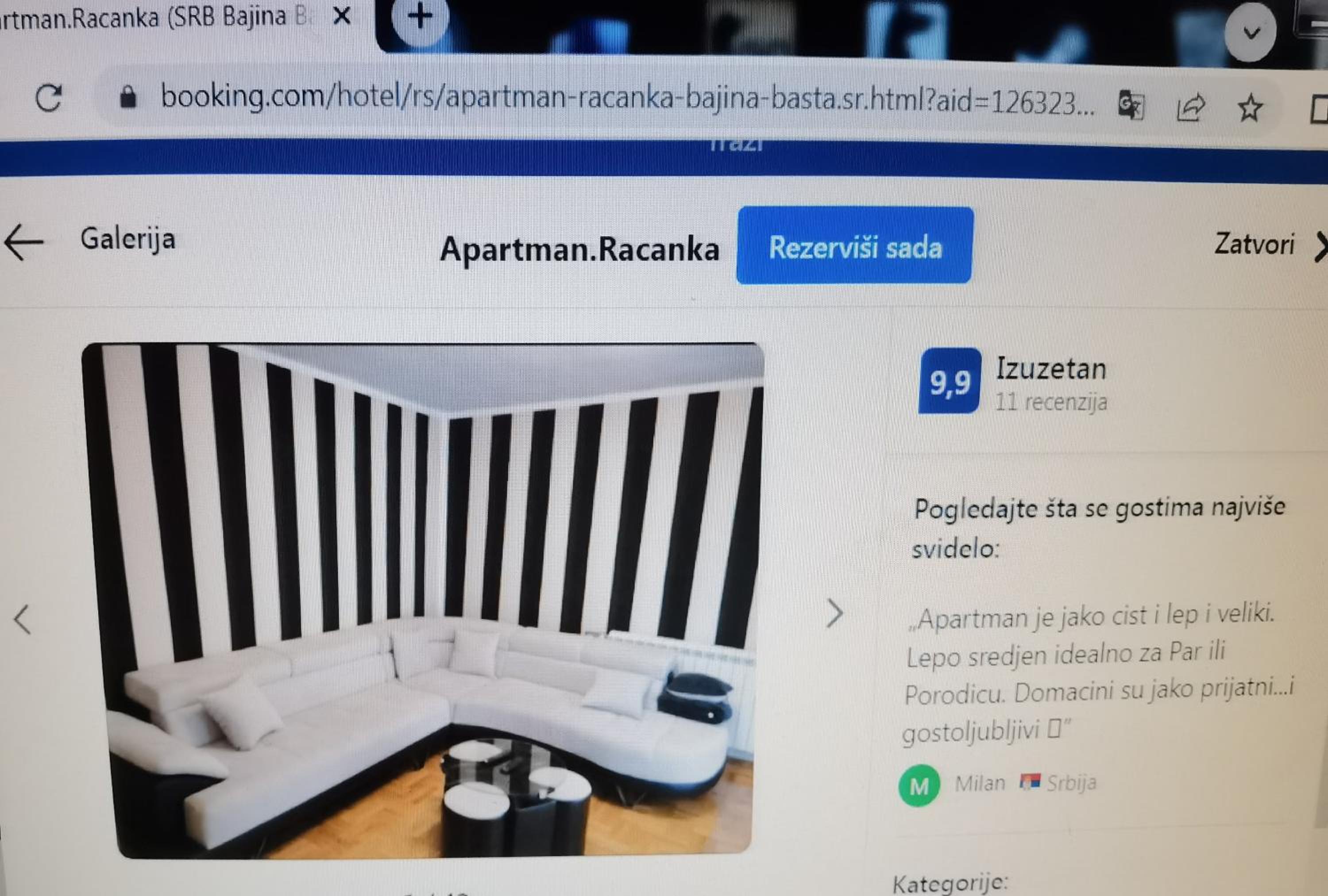 Apartmani Račanka