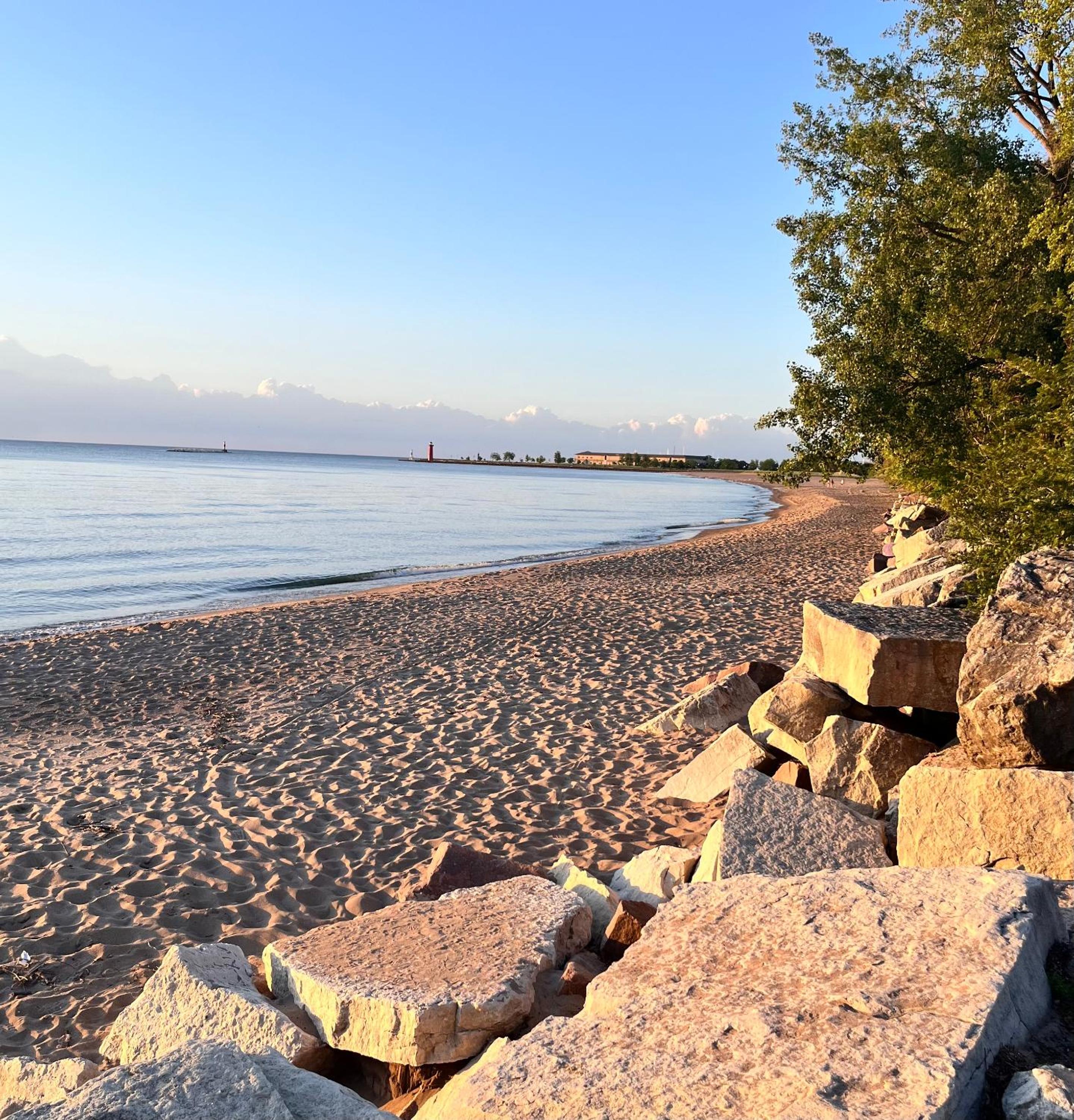 Beach Lake Michigan King Bed Pet Friendly view 4