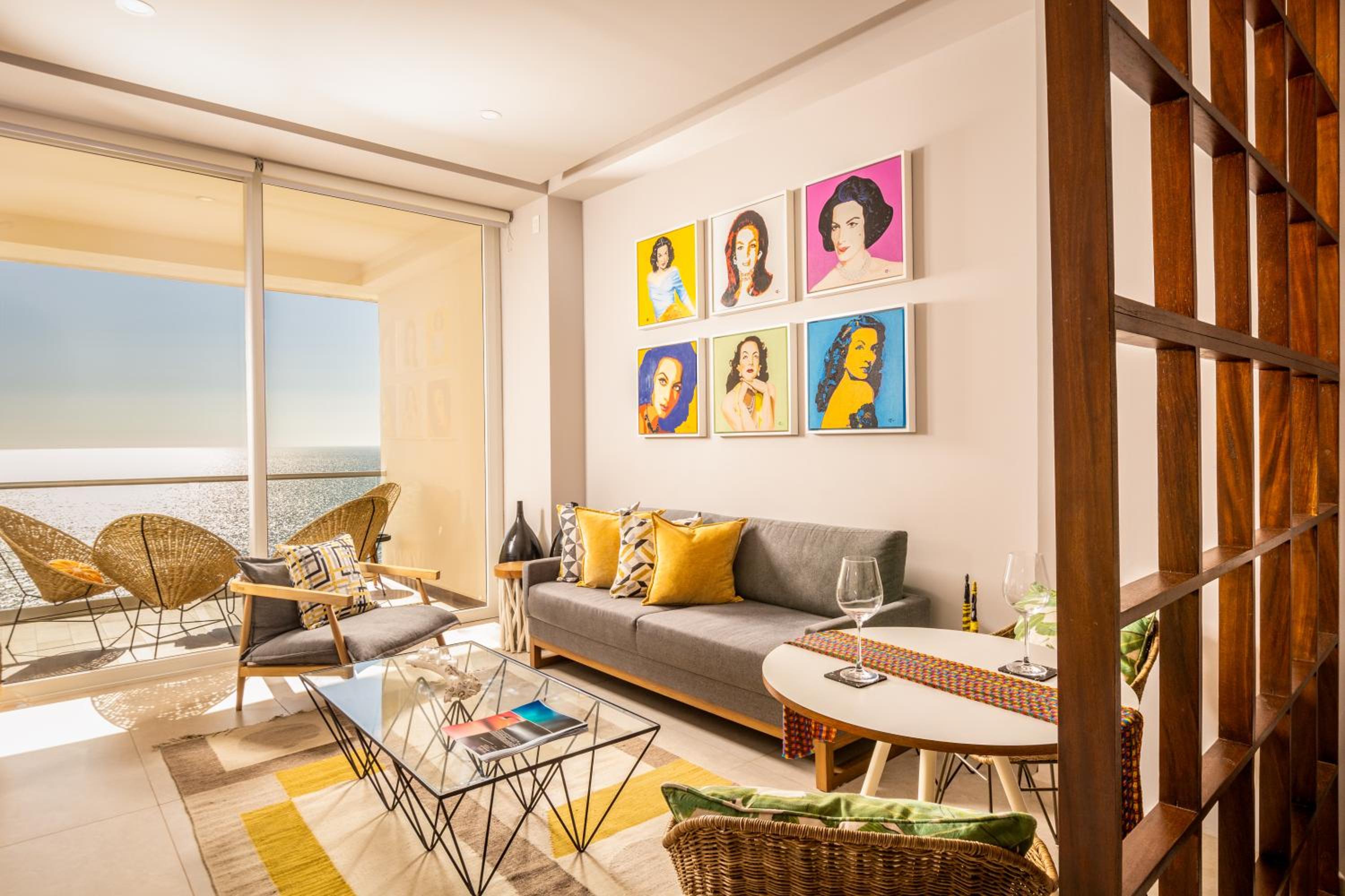 Chic Oceanfront Studio Loft Unique Art and Views view 5
