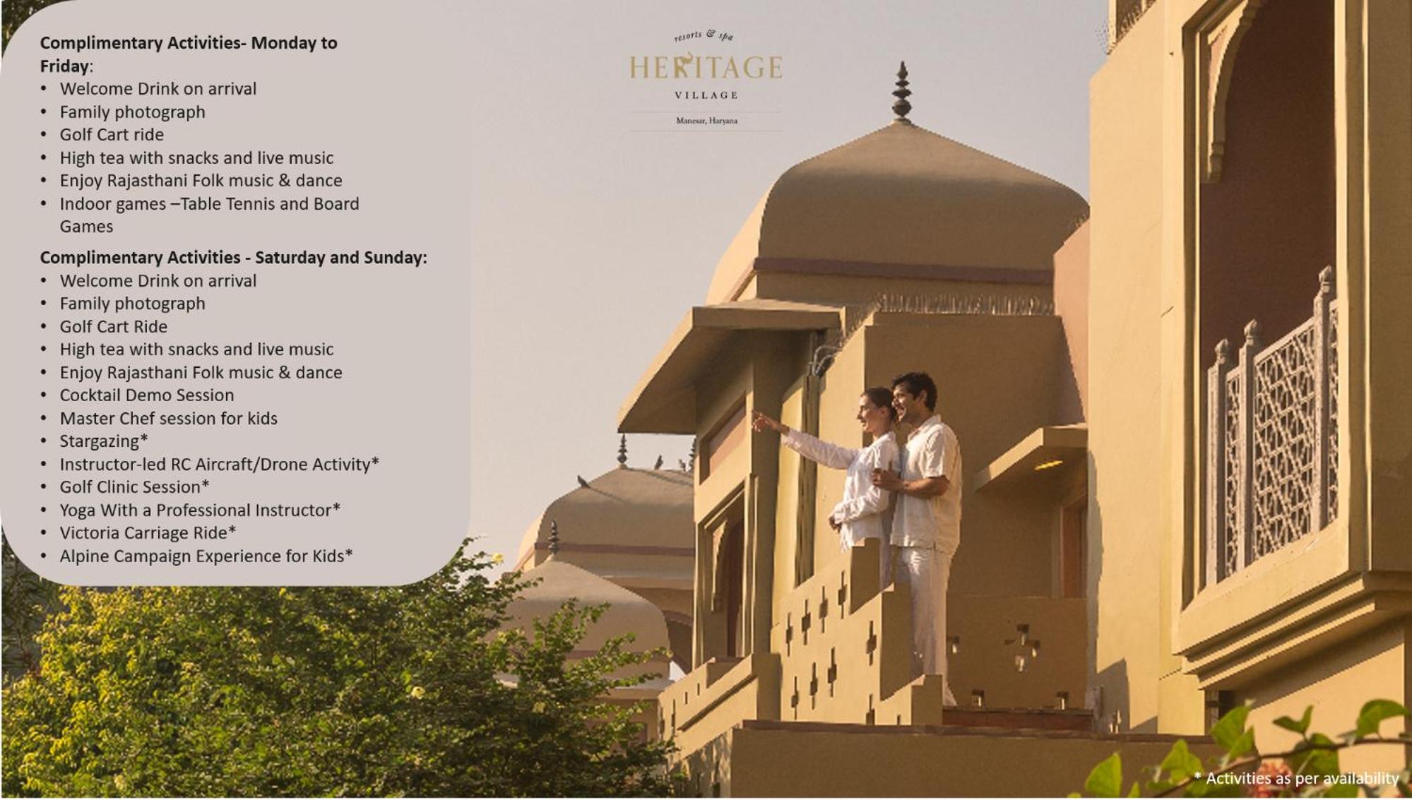 Heritage Village Resort & Spa Manesar-Gurgaon