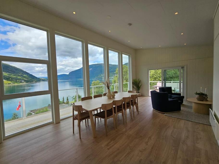 Modern cabin with panorama view view 2
