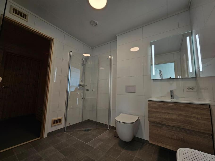 Modern cabin with panorama view view 5