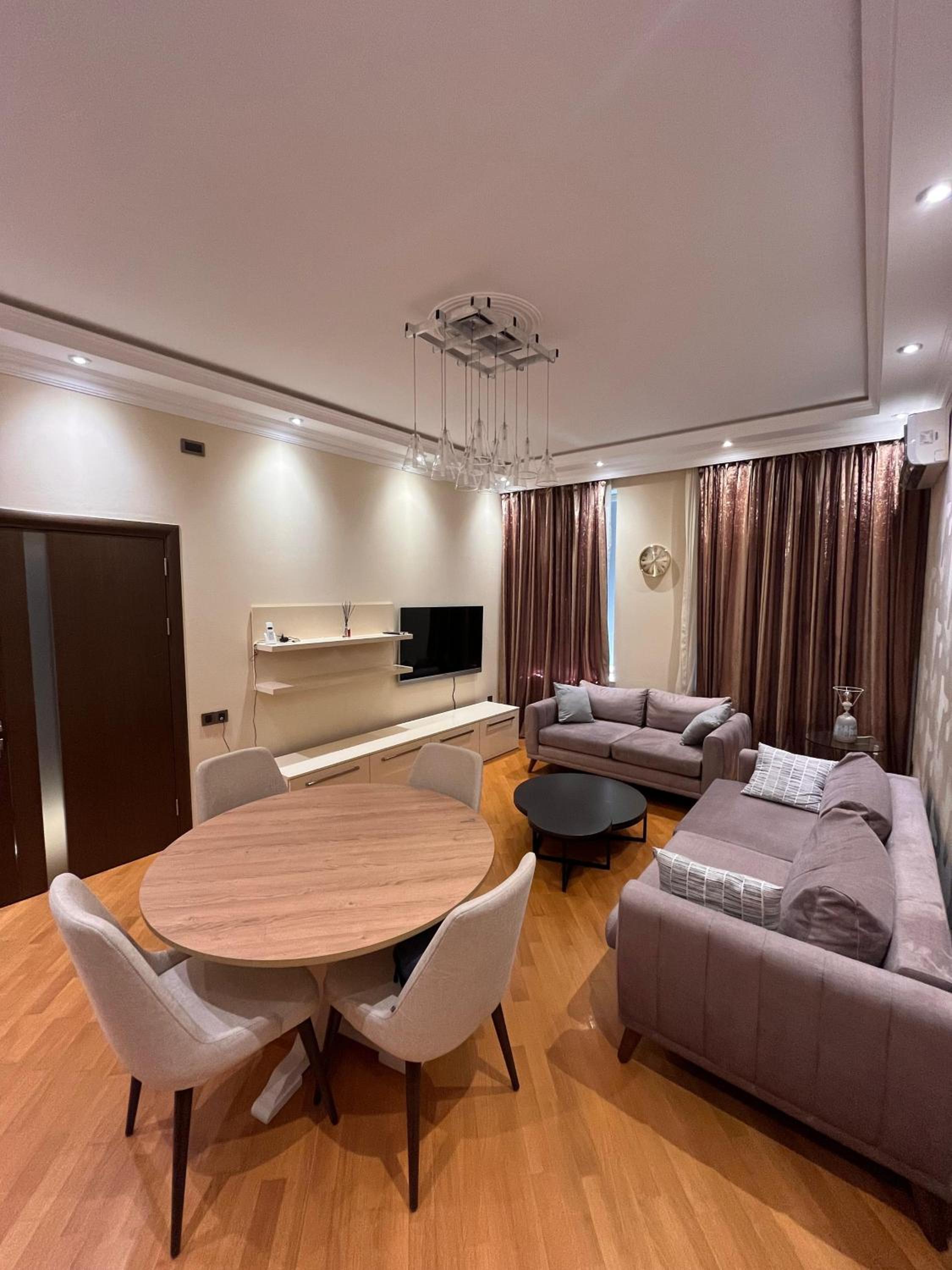 Modern 2BR Cozy Haven on Nizami St with a Balcony