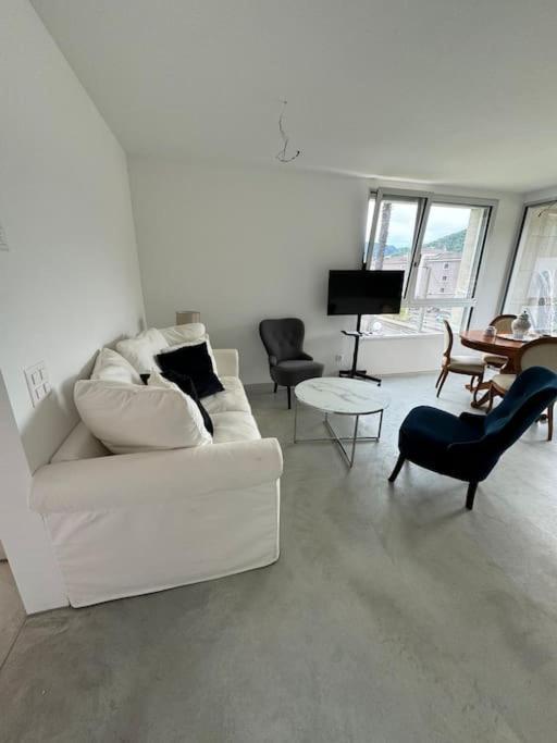 Neue Gartenwohnung mit Sicht auf den Luganersee