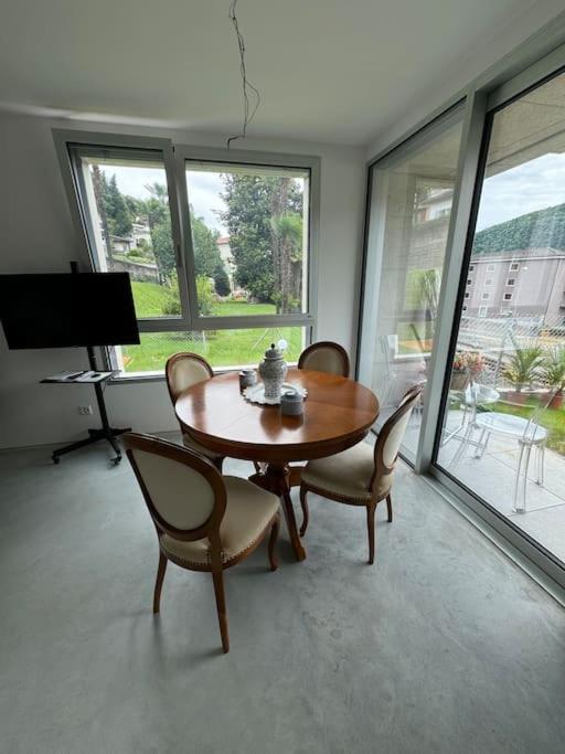 Neue Gartenwohnung mit Sicht auf den Luganersee