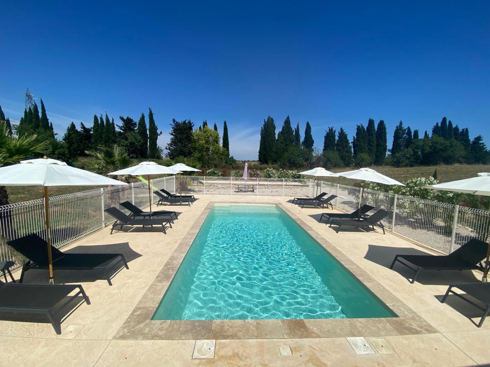 Gîte 4p avec piscine sur domaine 3Ha