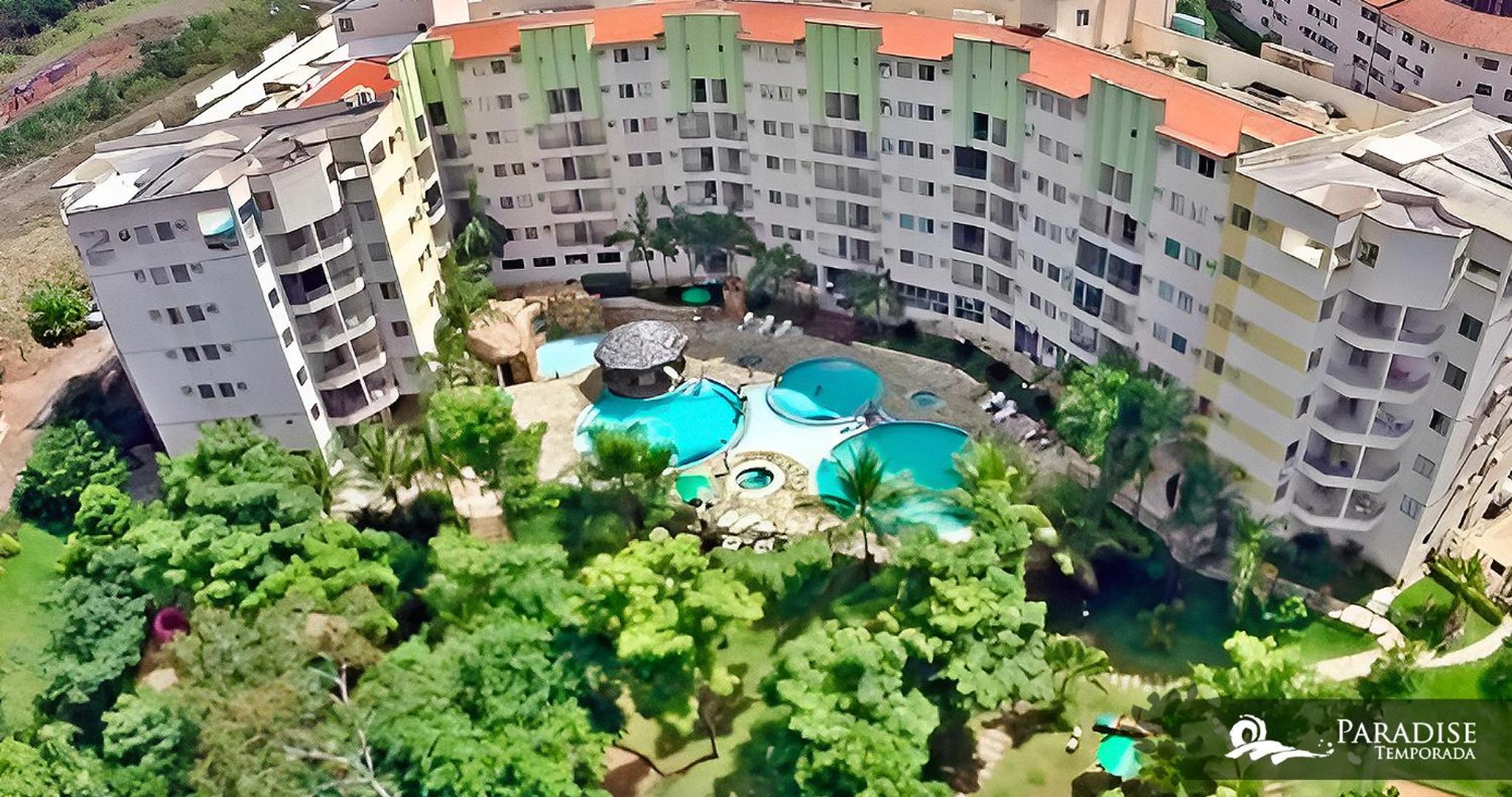 Paradise Temporada Cobertura com 2 Suites Churrasqueira no Thermas Paradise - Rio Quente