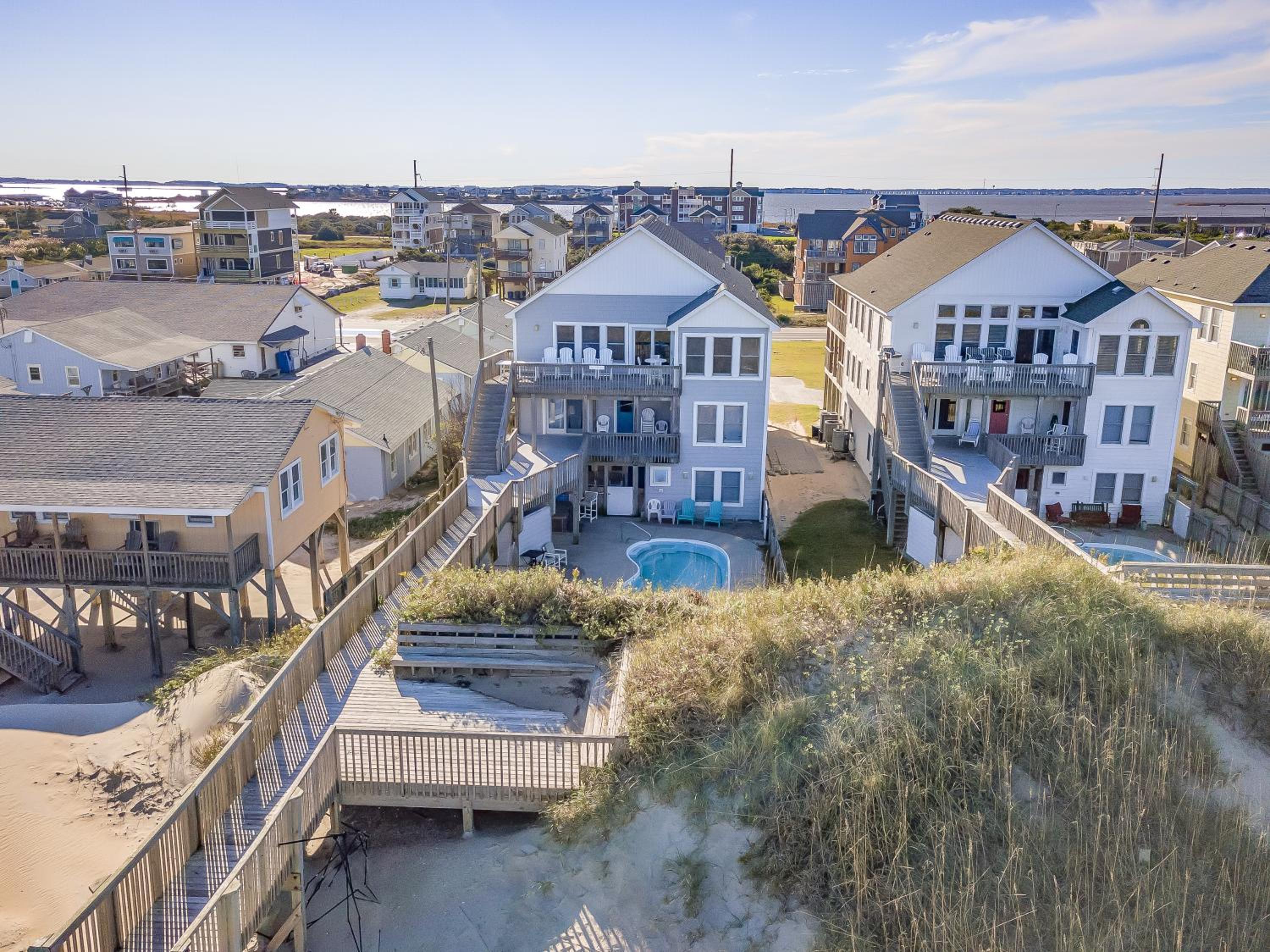 Paradise Found - Nags Head MP 16.5, Oceanfront, Ocean & Sound Views, Pool, Hot Tub, Pets OK