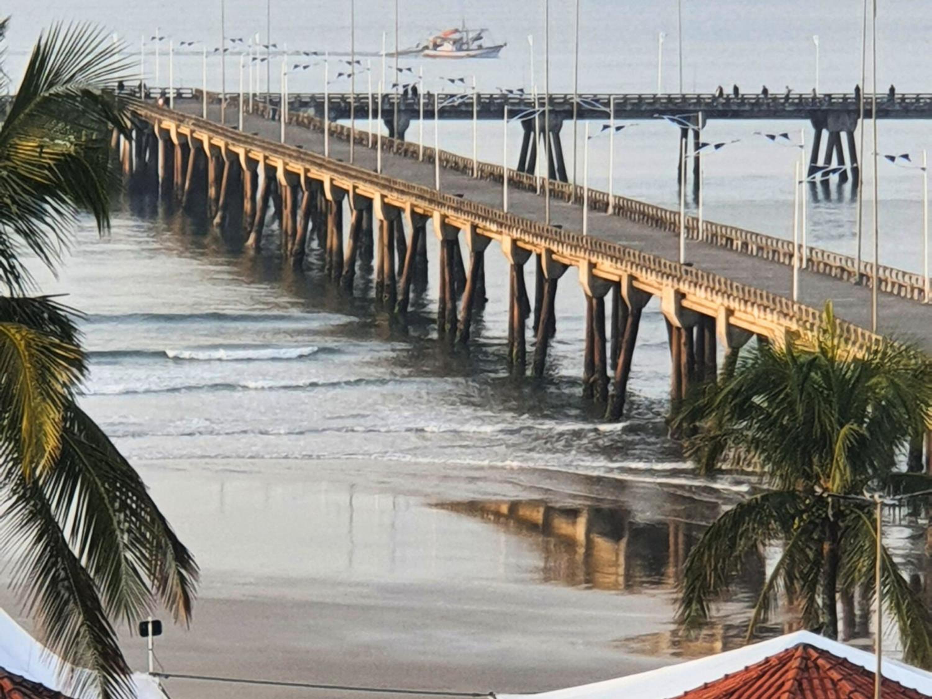 Apartamento Frente Mar com Vista para a Plataforma de Pesca Mongaguá