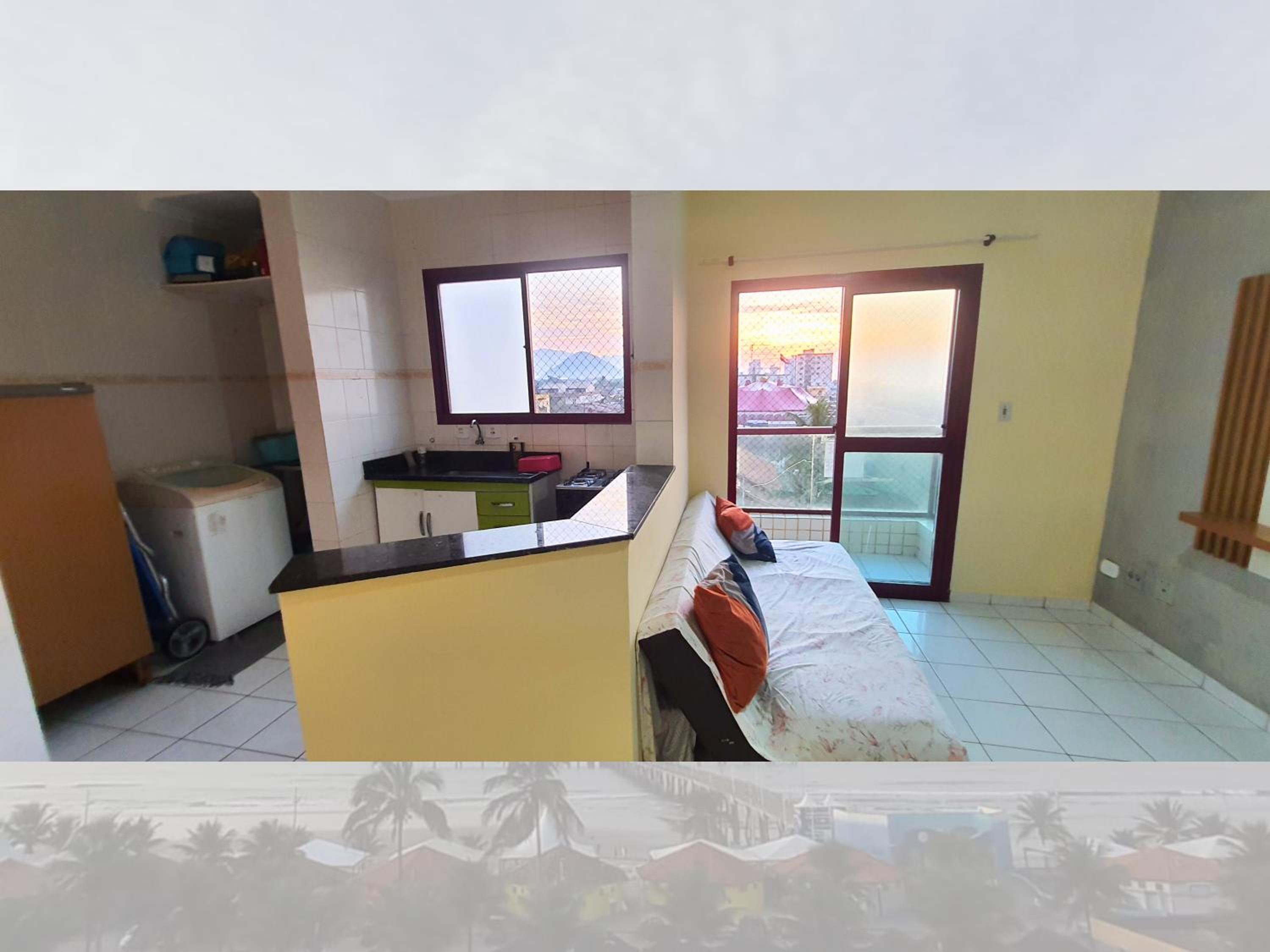 Apartamento Frente Mar com Vista para a Plataforma de Pesca Mongaguá