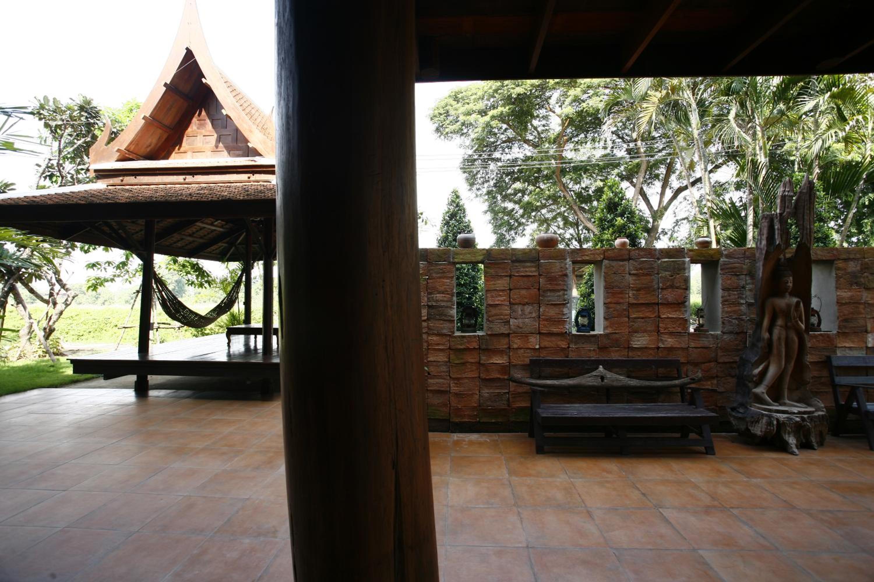outdoor BBQ area