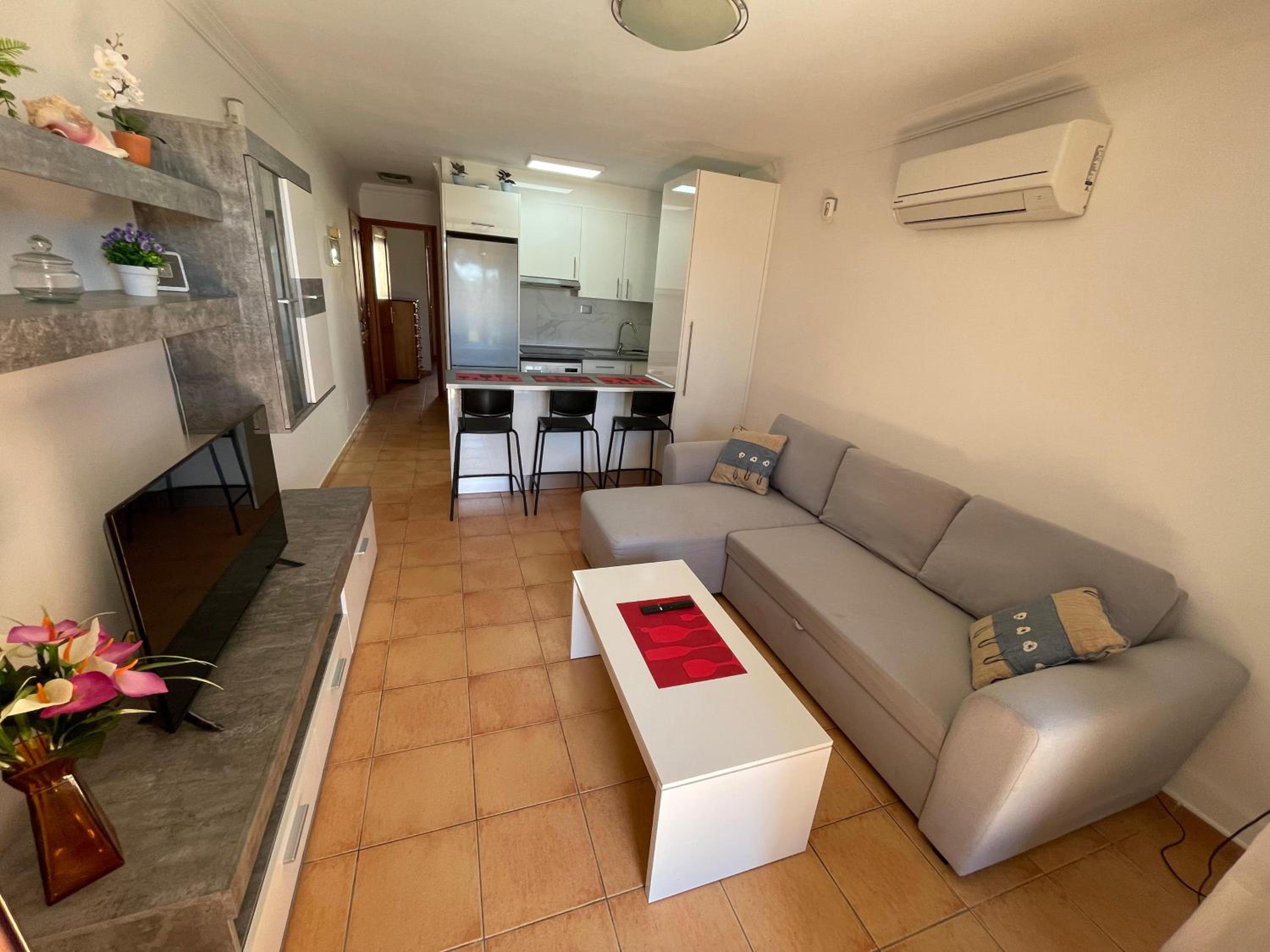 Primera línea de playa, apartamento completo