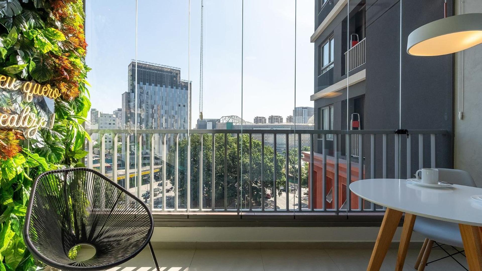 Studios Novíssimos com Piscina no Rooftop e vista para o Allianz Parque