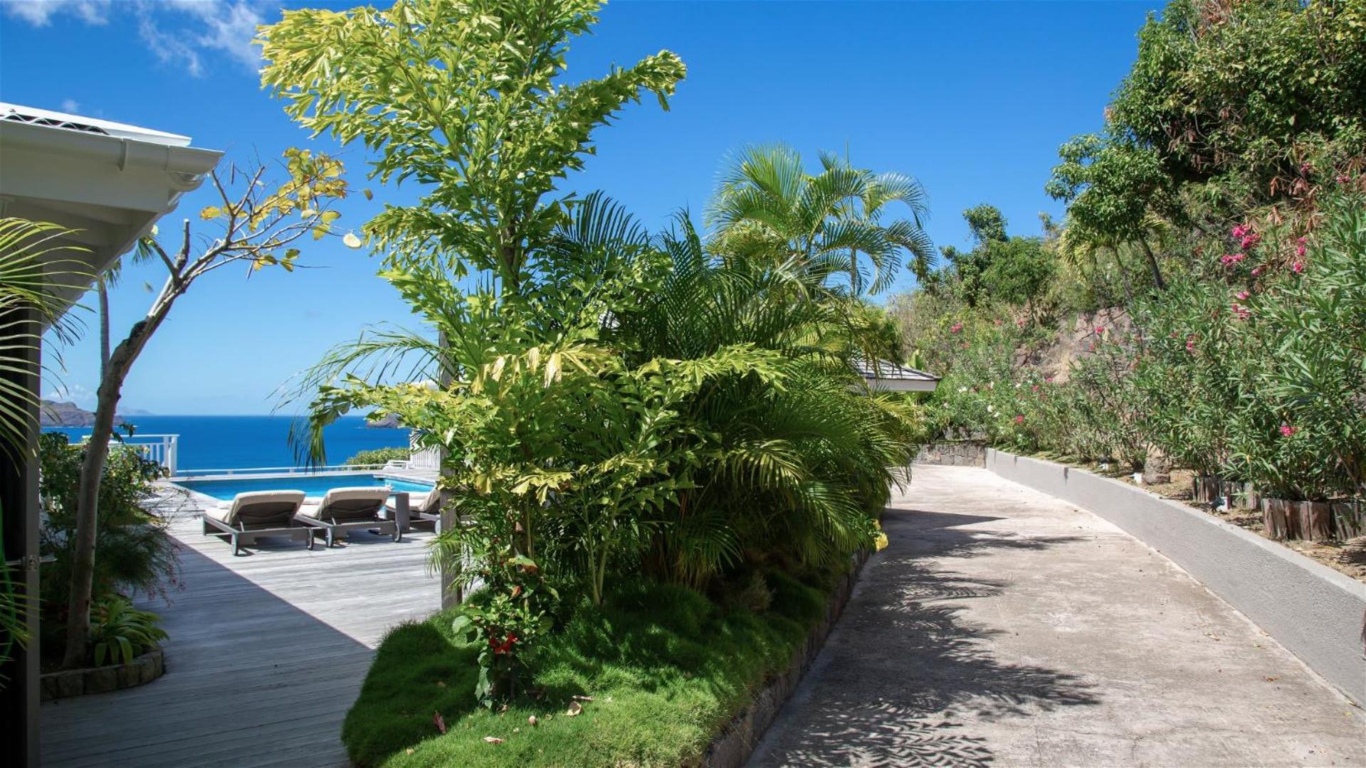 Villa with Beautiful Tropical Garden