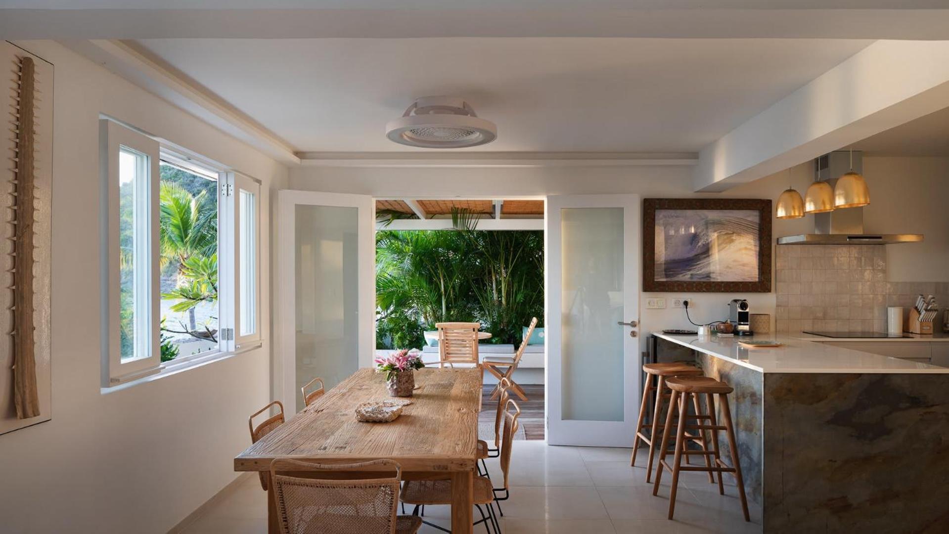 Caribbean Style Villa with Lush Environment