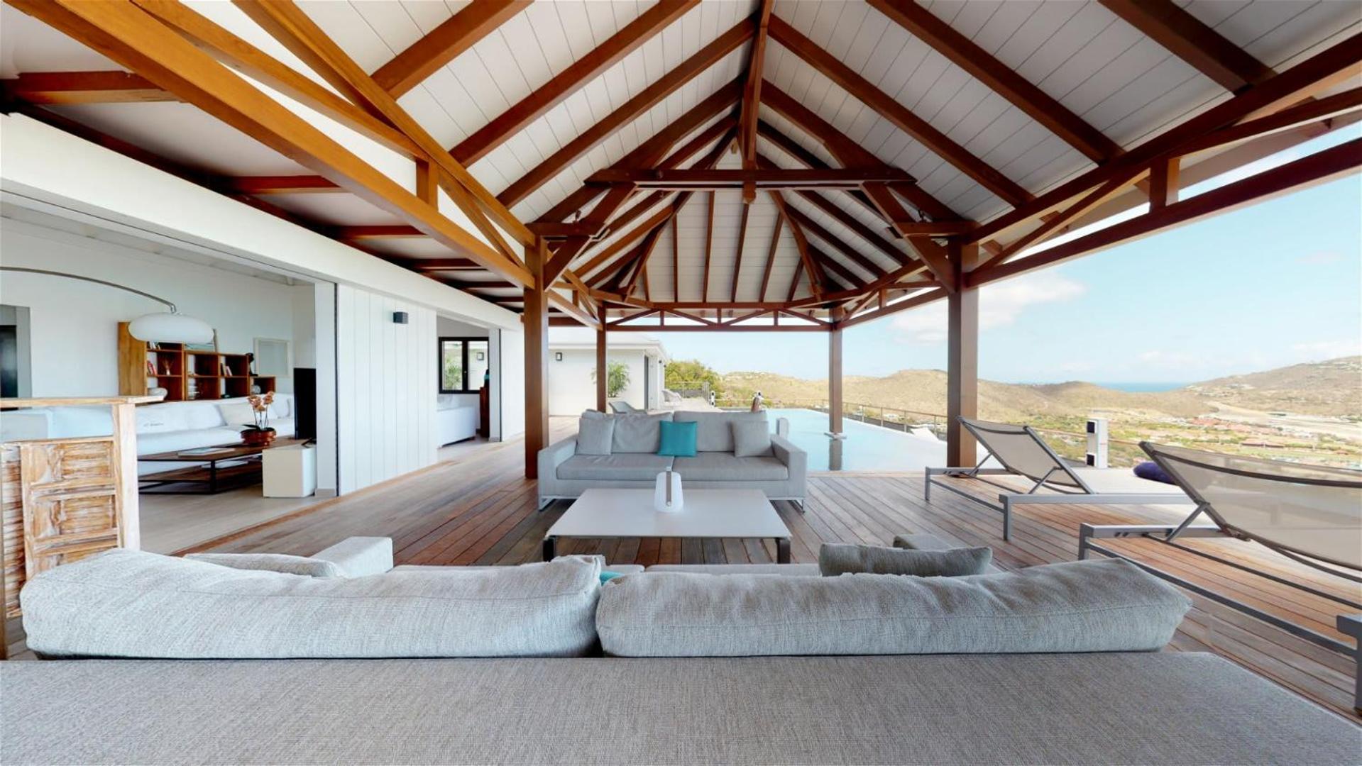 Villa Designed with Traditional Wooden Floors
