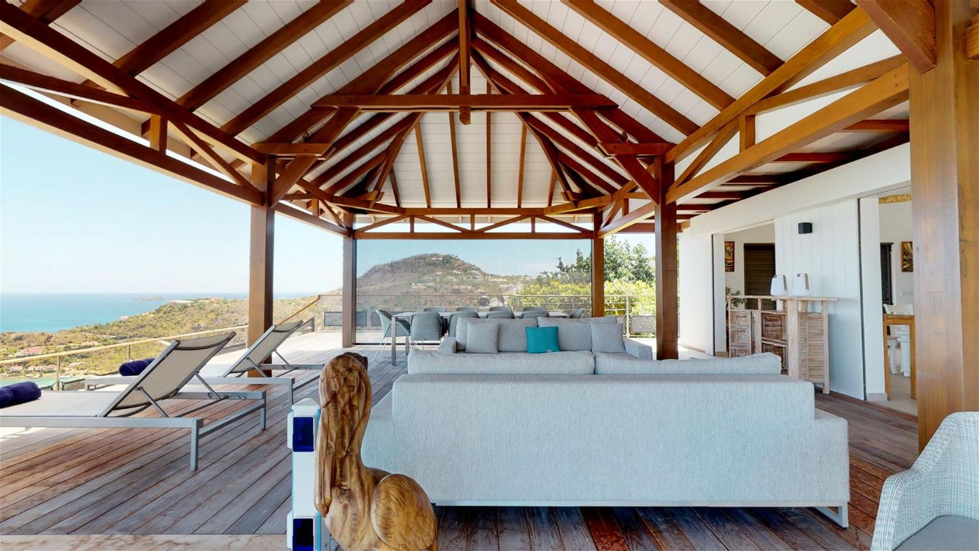 Villa Designed with Traditional Wooden Floors