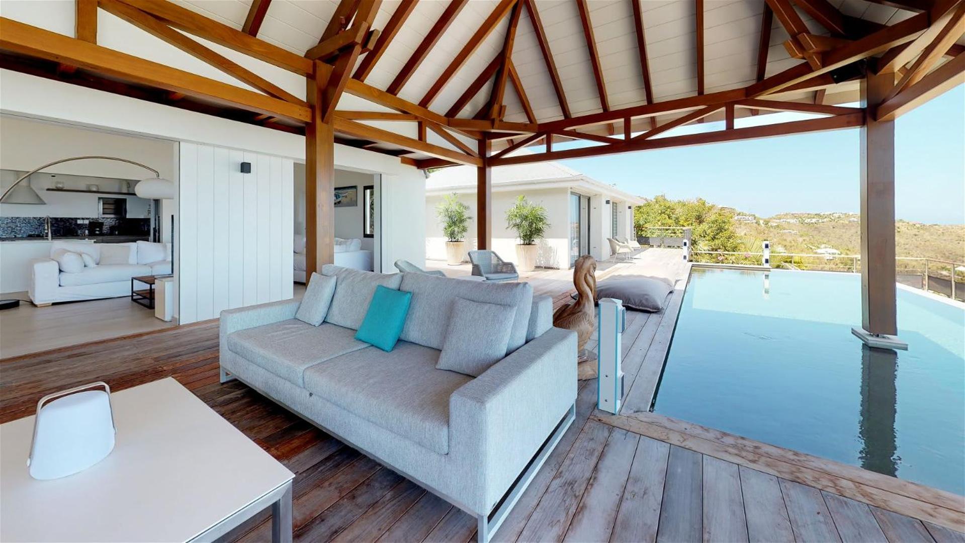 Villa Designed with Traditional Wooden Floors
