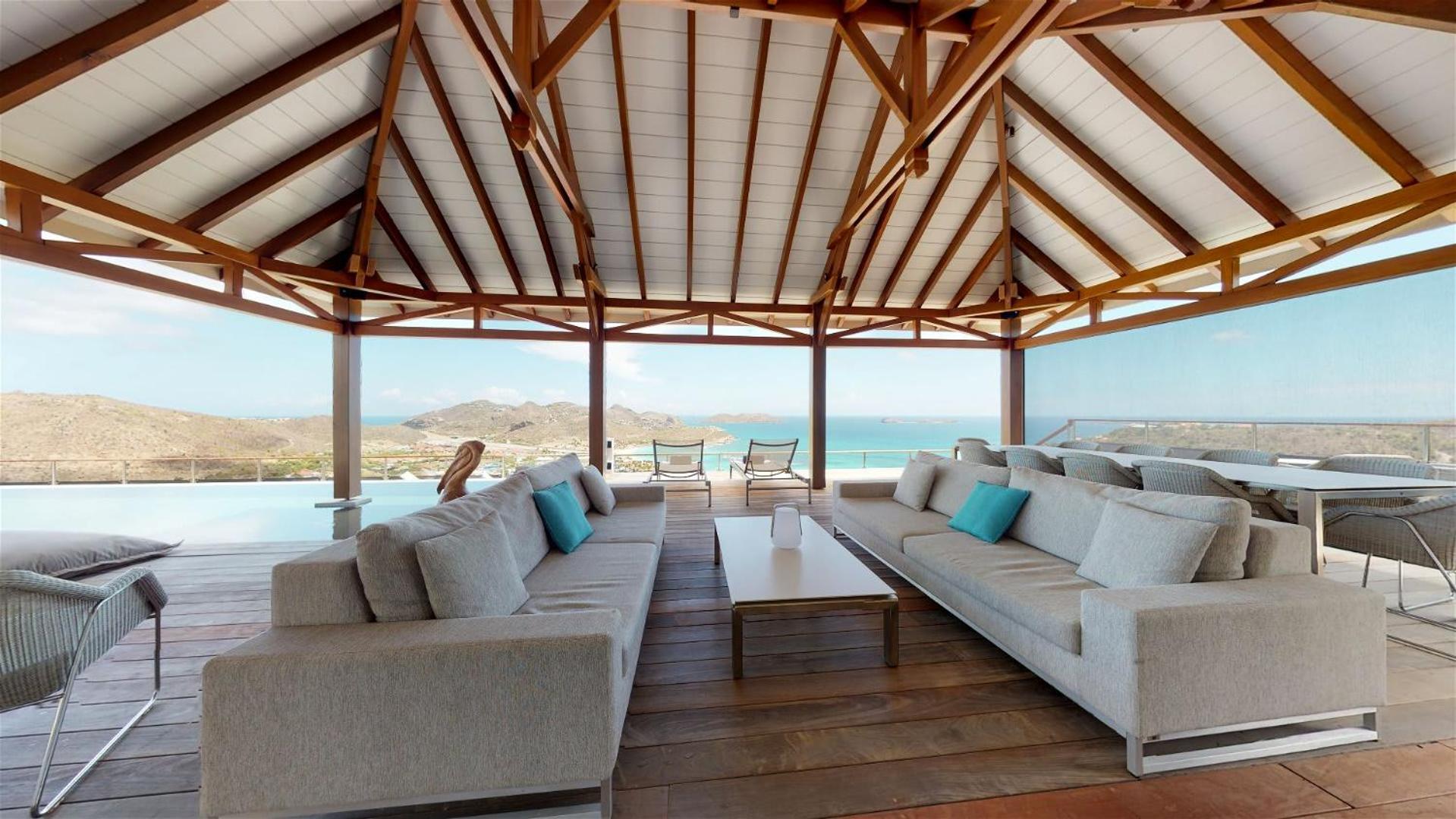 Villa Designed with Traditional Wooden Floors