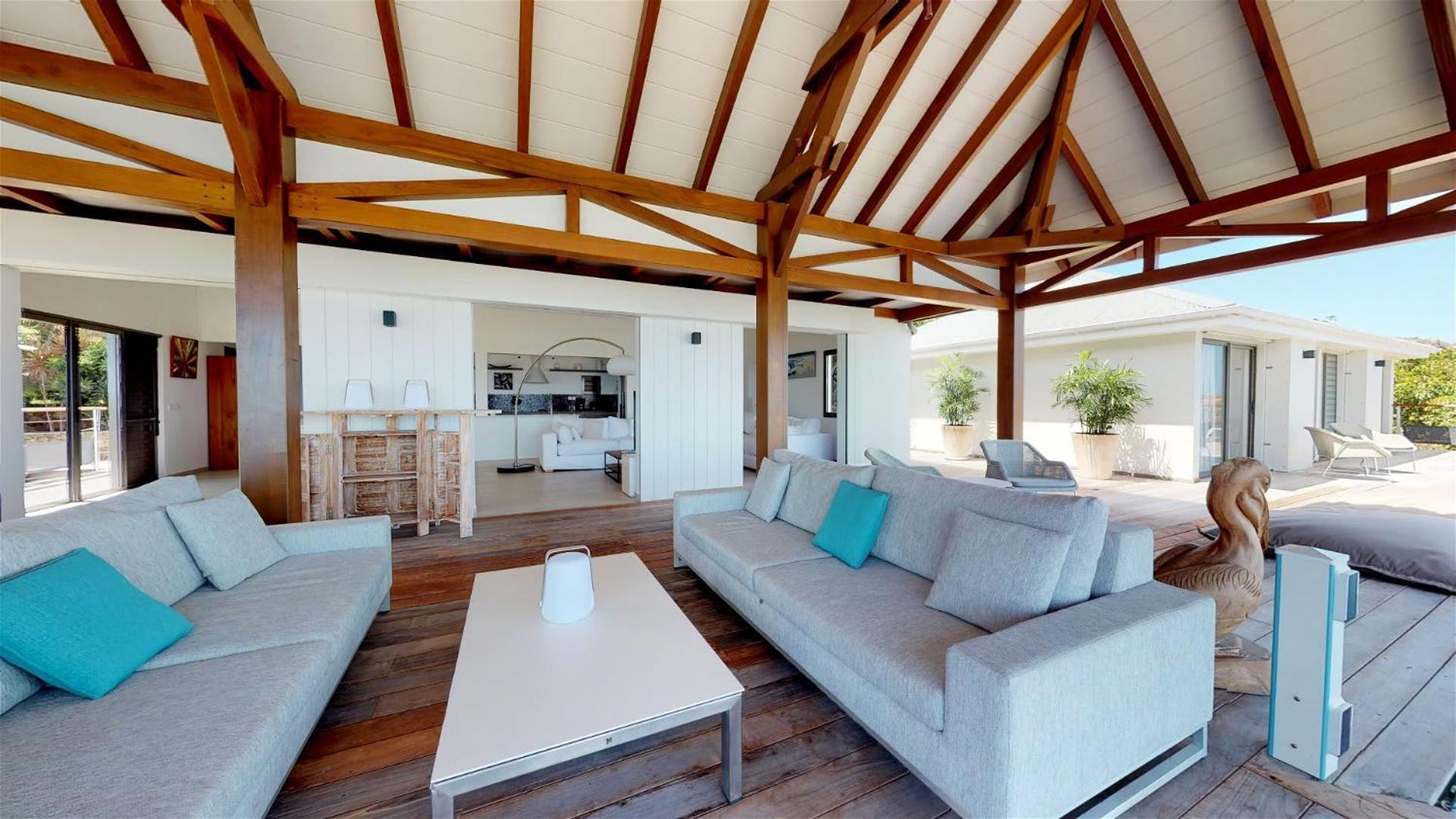 Villa Designed with Traditional Wooden Floors