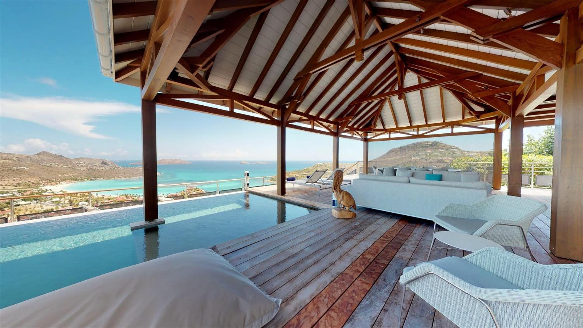 Villa Designed with Traditional Wooden Floors