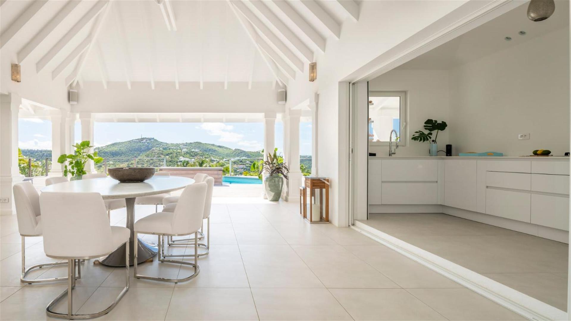 Peaceful villa with tropical surroundings