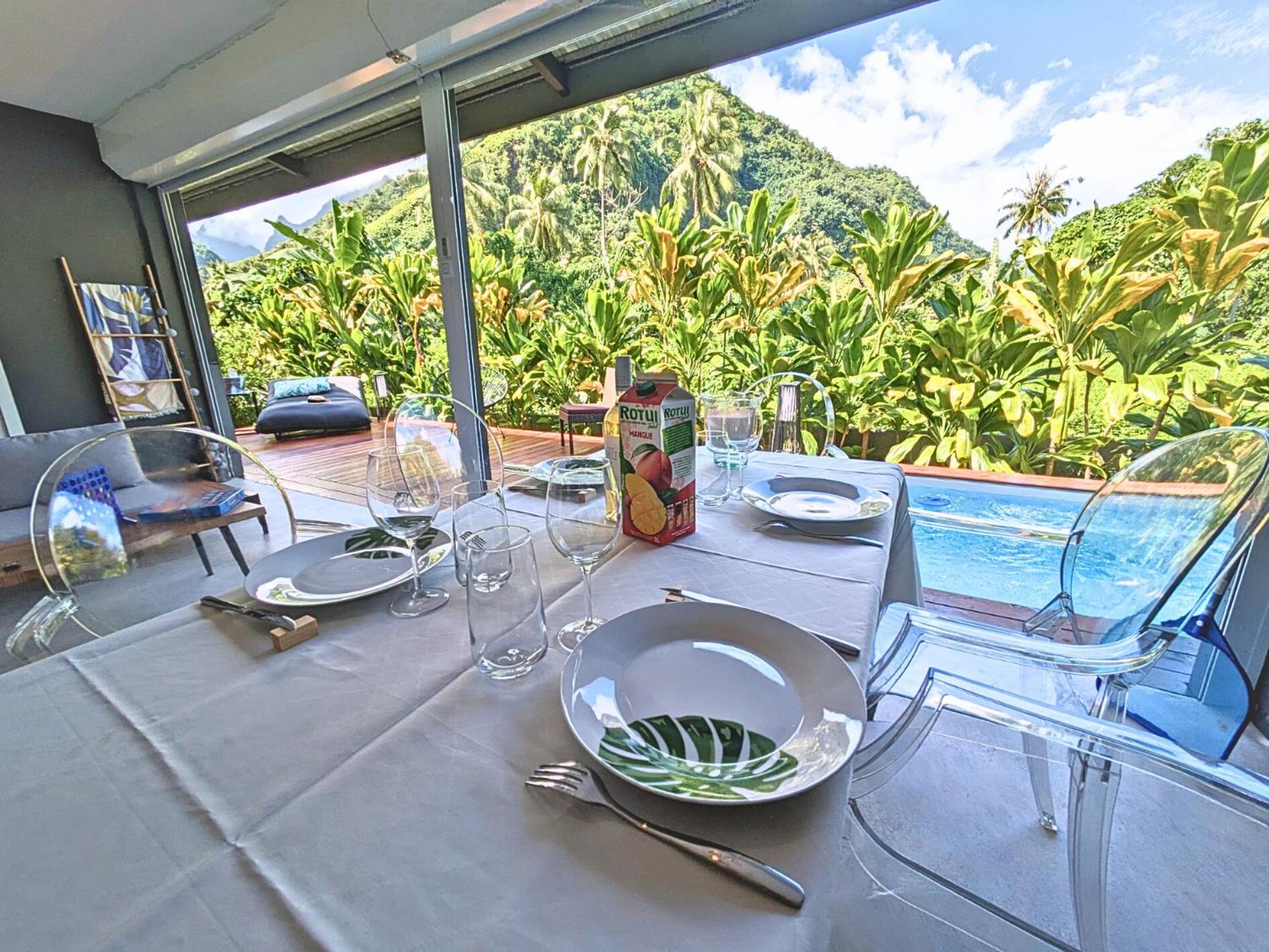 Natura OM Teahupoo surf lodge view 2