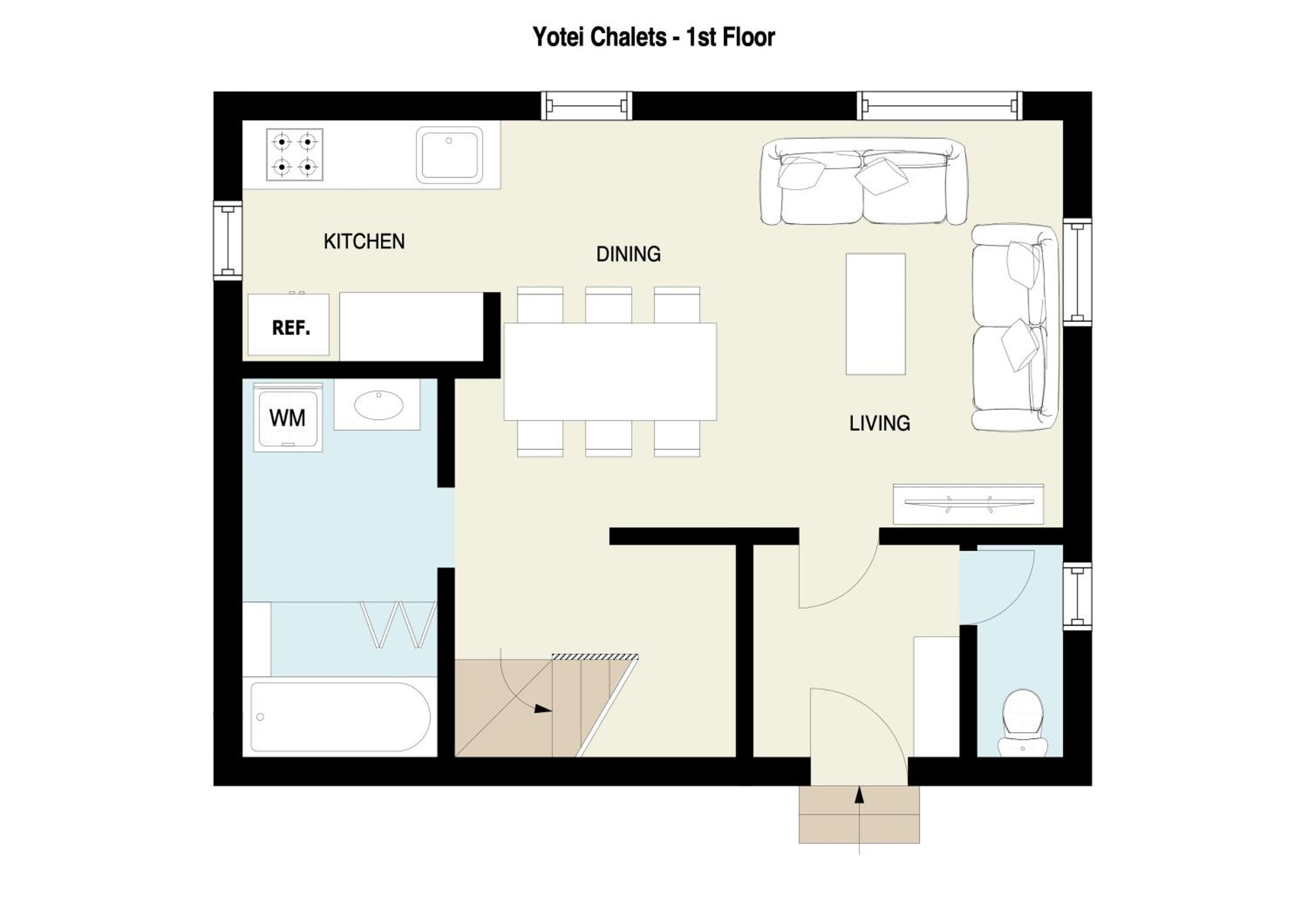 Yotei Chalets view 3