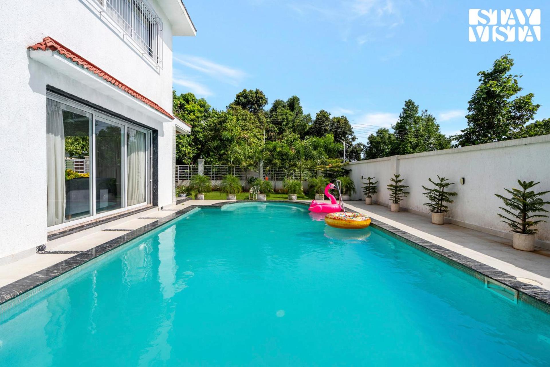 StayVista at Aether Villa with Pool, Jacuzzi, Lawn view 3