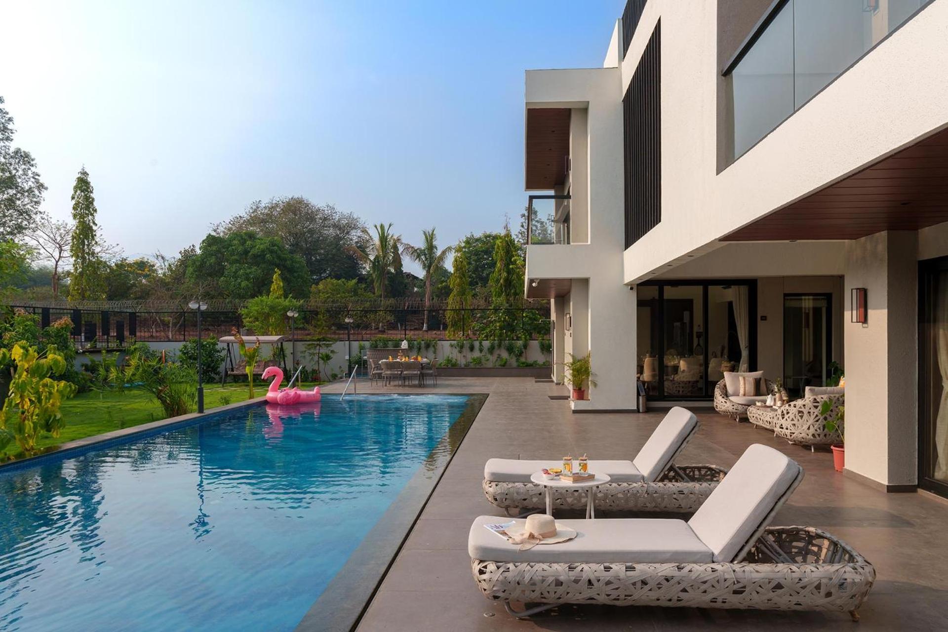 StayVista at The Amaryllis with Heated Pool & Projector Set-Up view 2